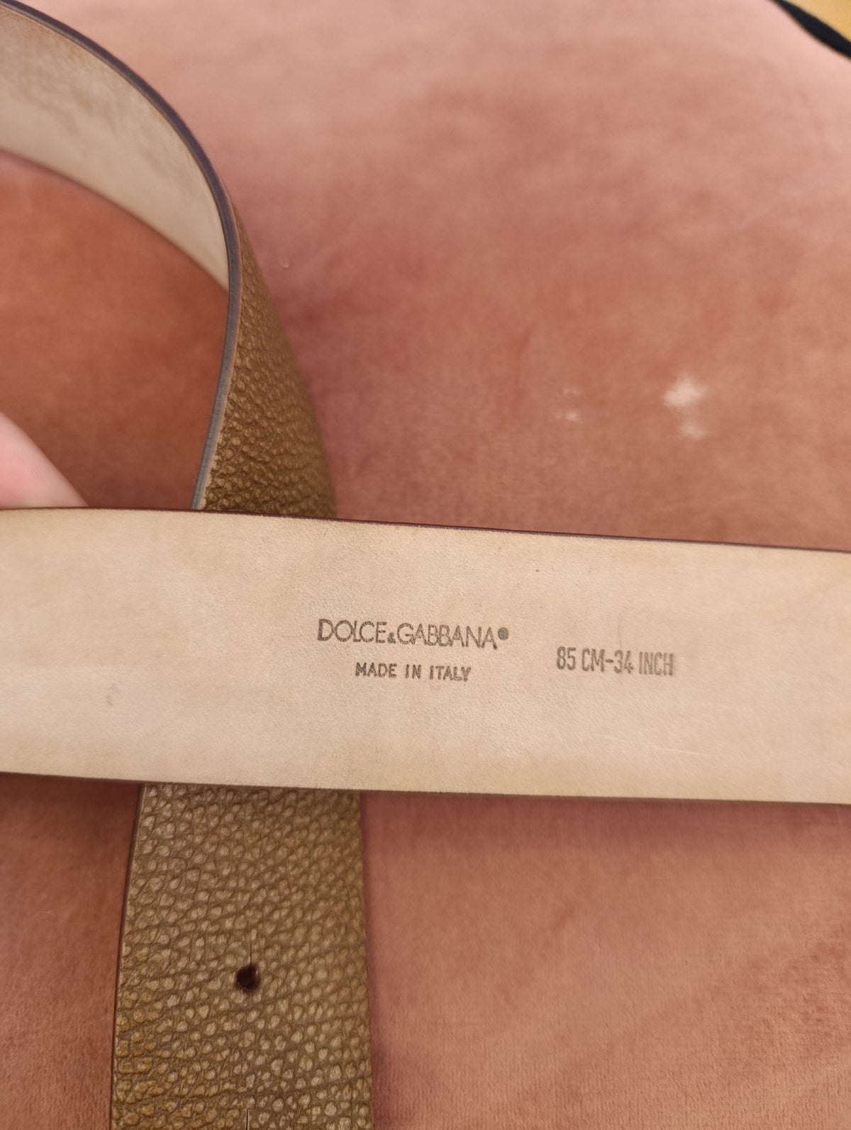 Cintura dolce e gabbana marrone