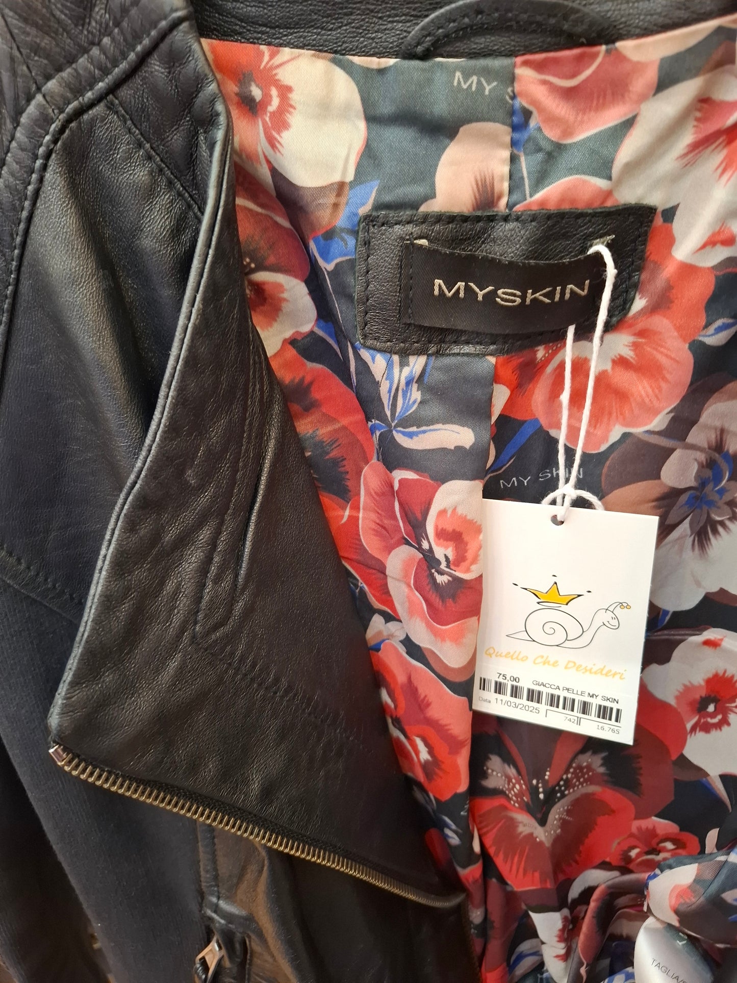Giacca pelle MySkin tg 42
