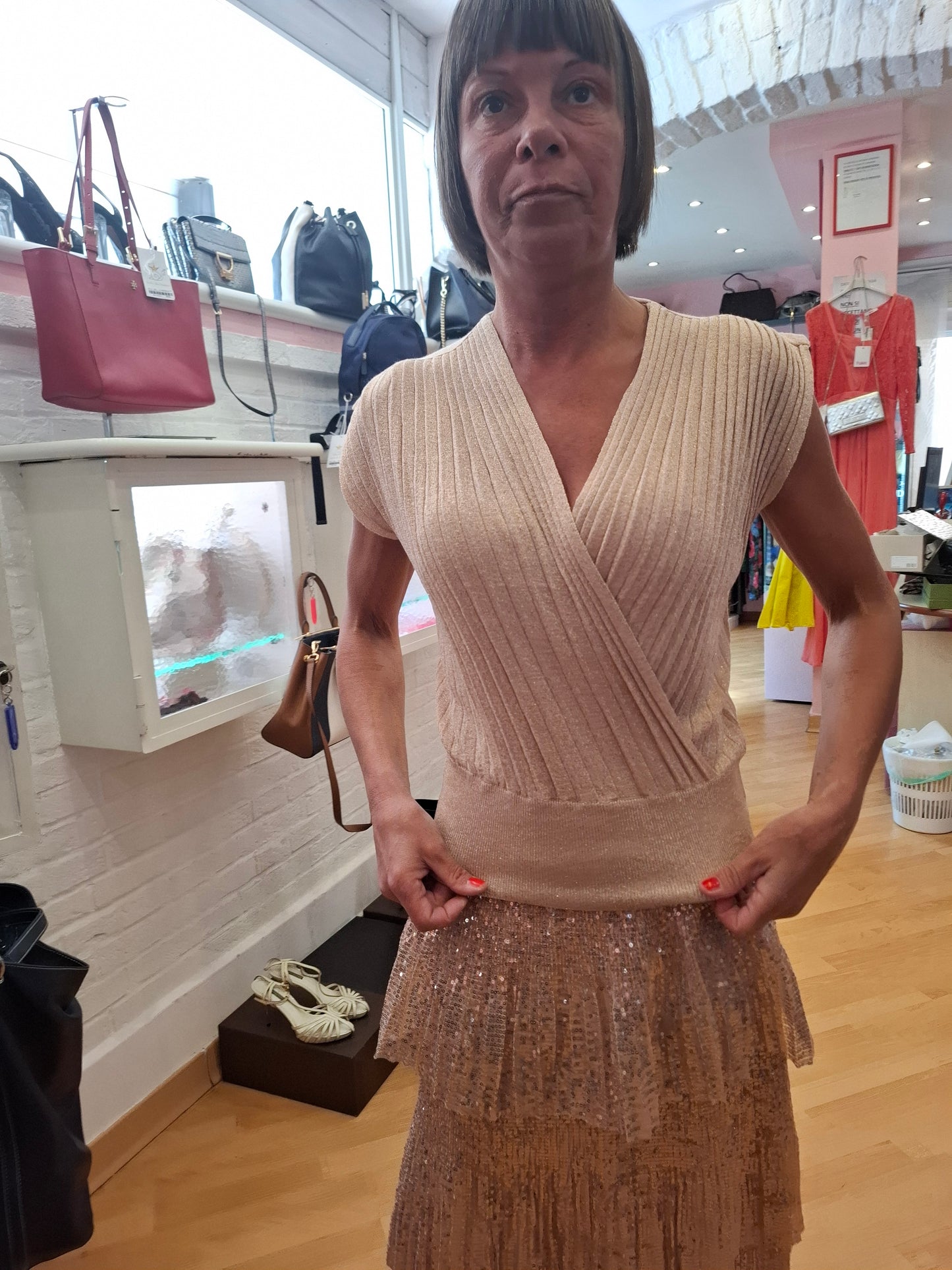 Top Dixie scollo a V tgS
