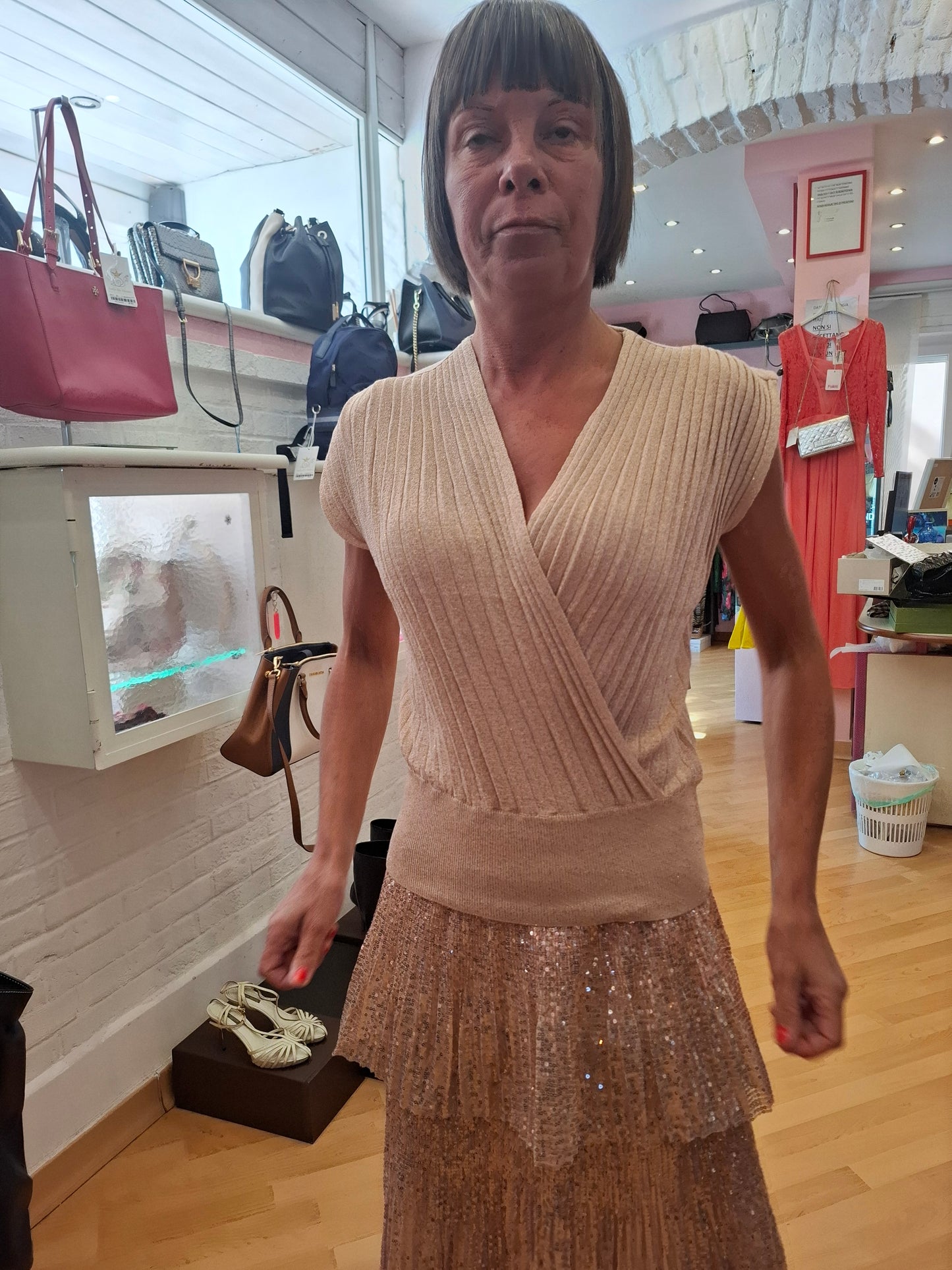 Top Dixie scollo a V tgS