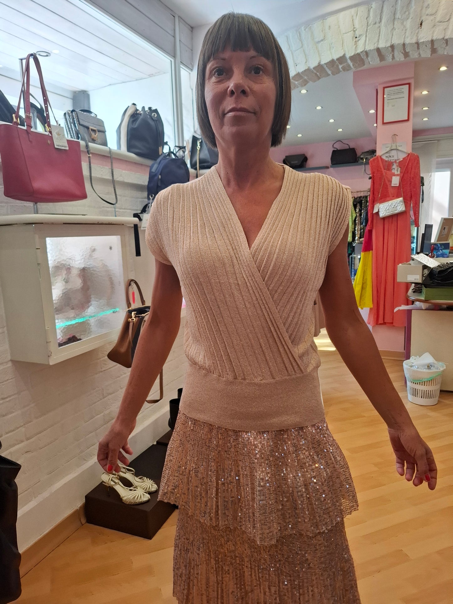 Top Dixie scollo a V tgS