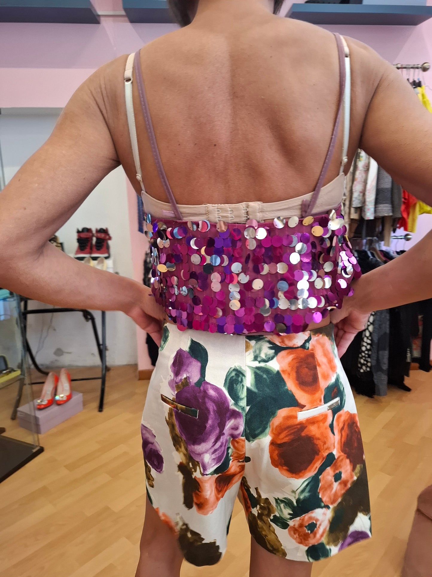 Pantaloncino Liu Jo floreale tg42 ridotta