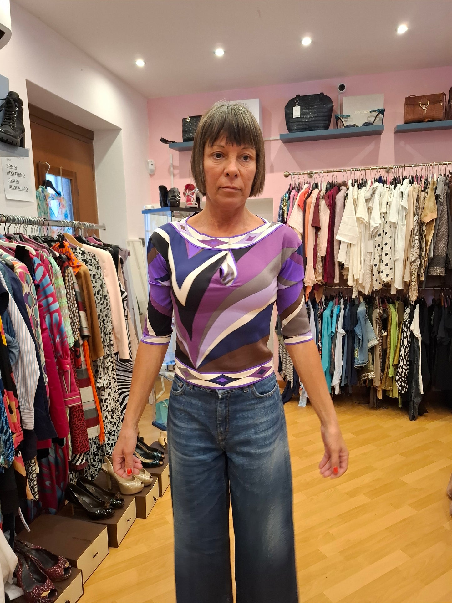 Blusa Emilio Pucci pura seta tg 40