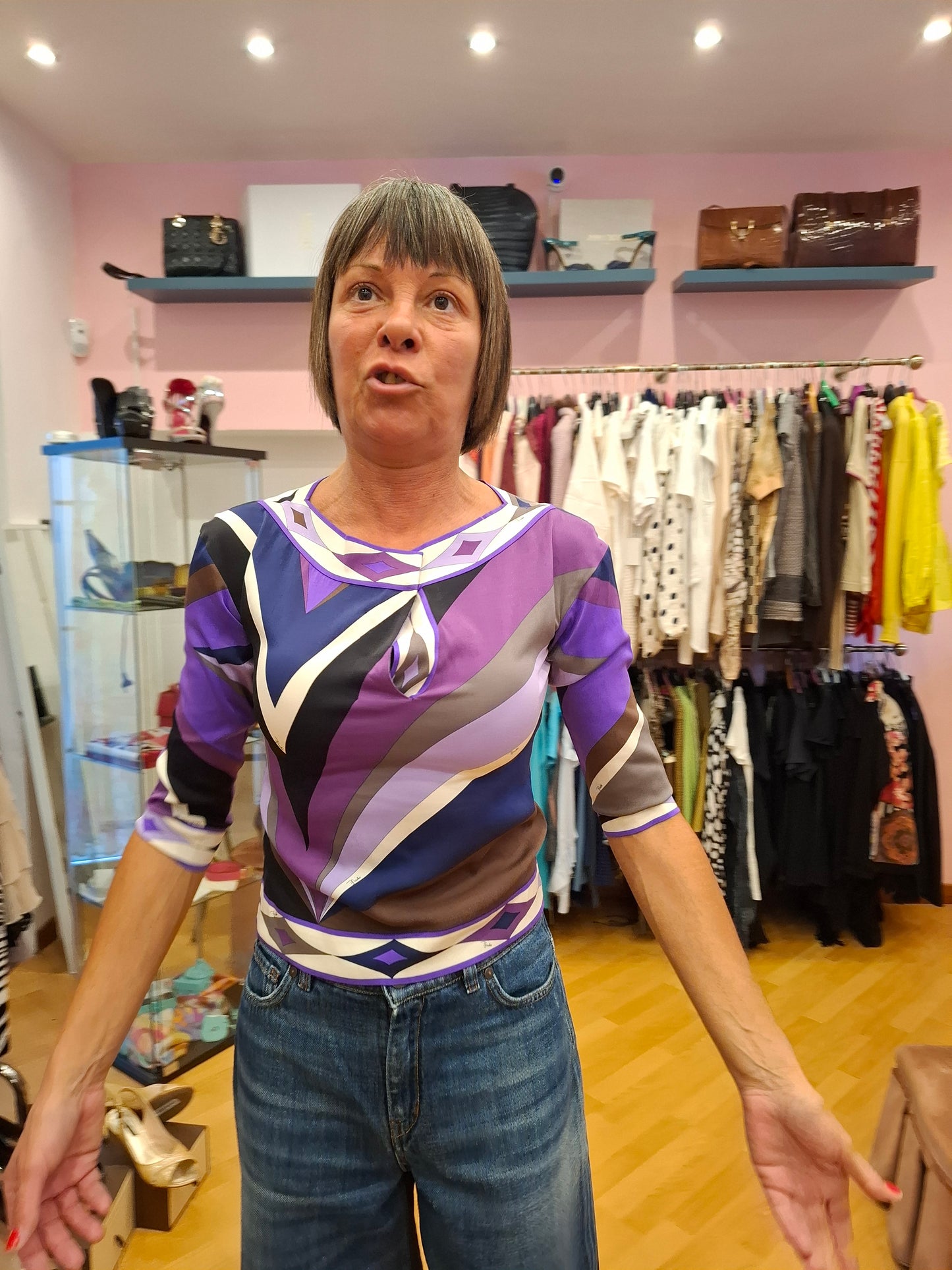 Blusa Emilio Pucci pura seta tg 40