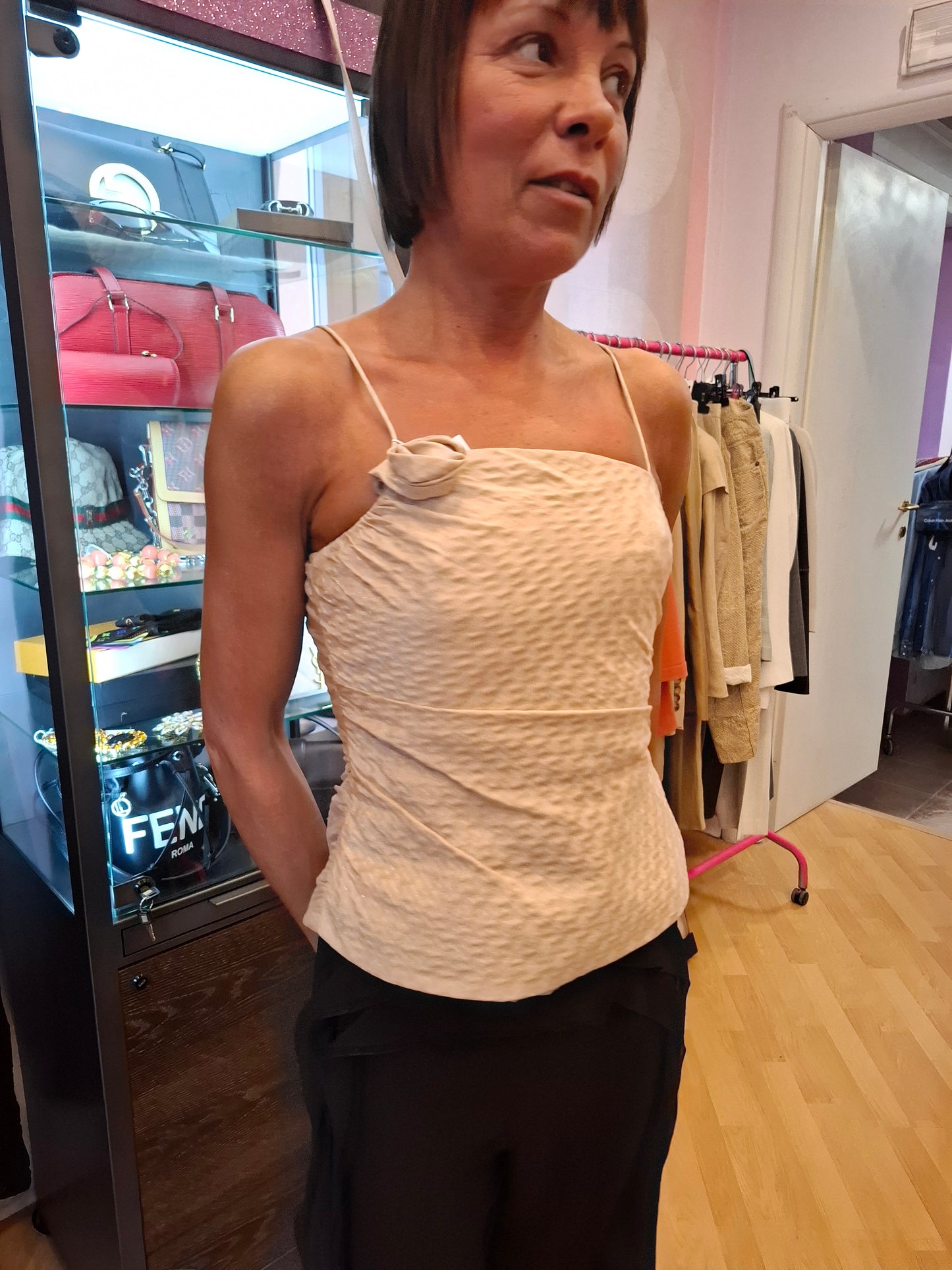 Top Giorgio Armani tg 40 pura seta