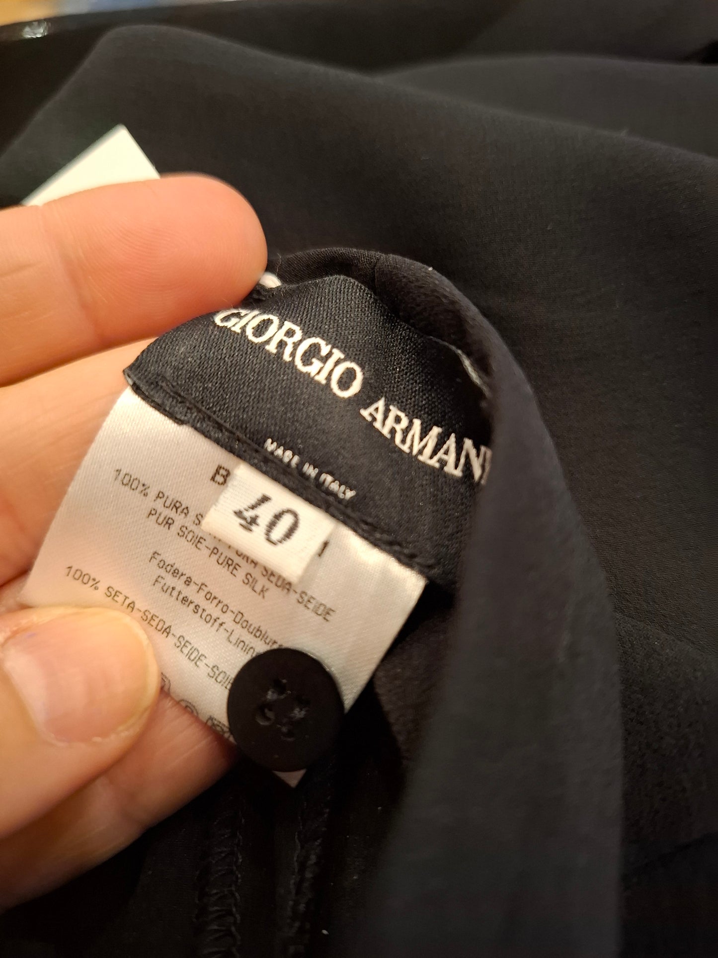 Pantalone pura seta tg40 Giorgio Armani volant