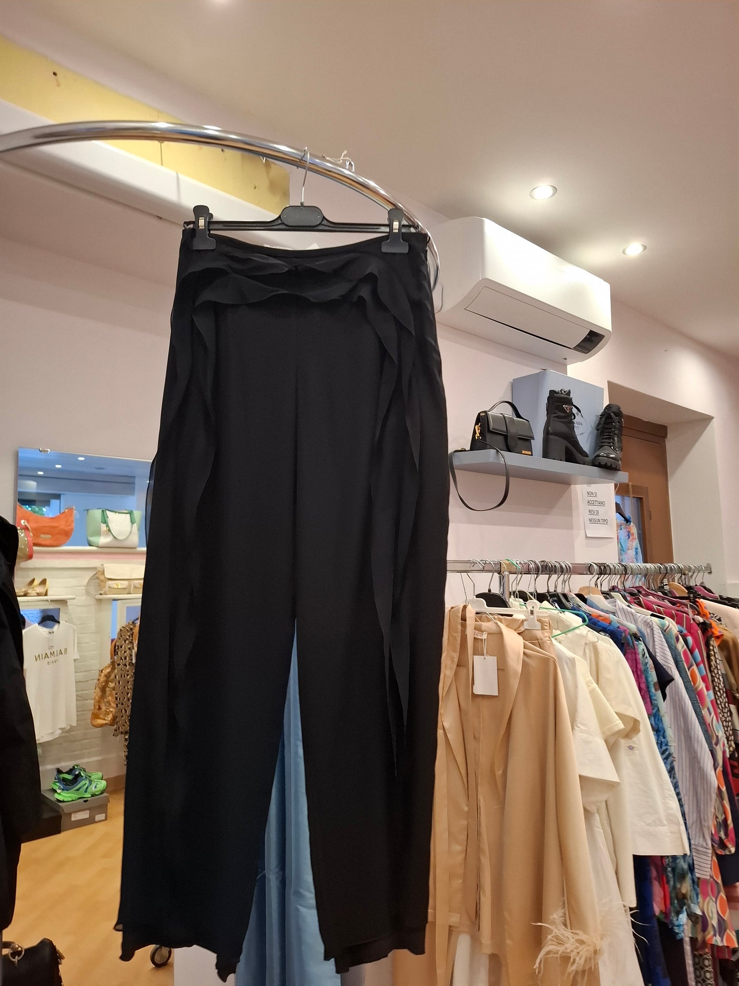 Pantalone pura seta tg40 Giorgio Armani volant