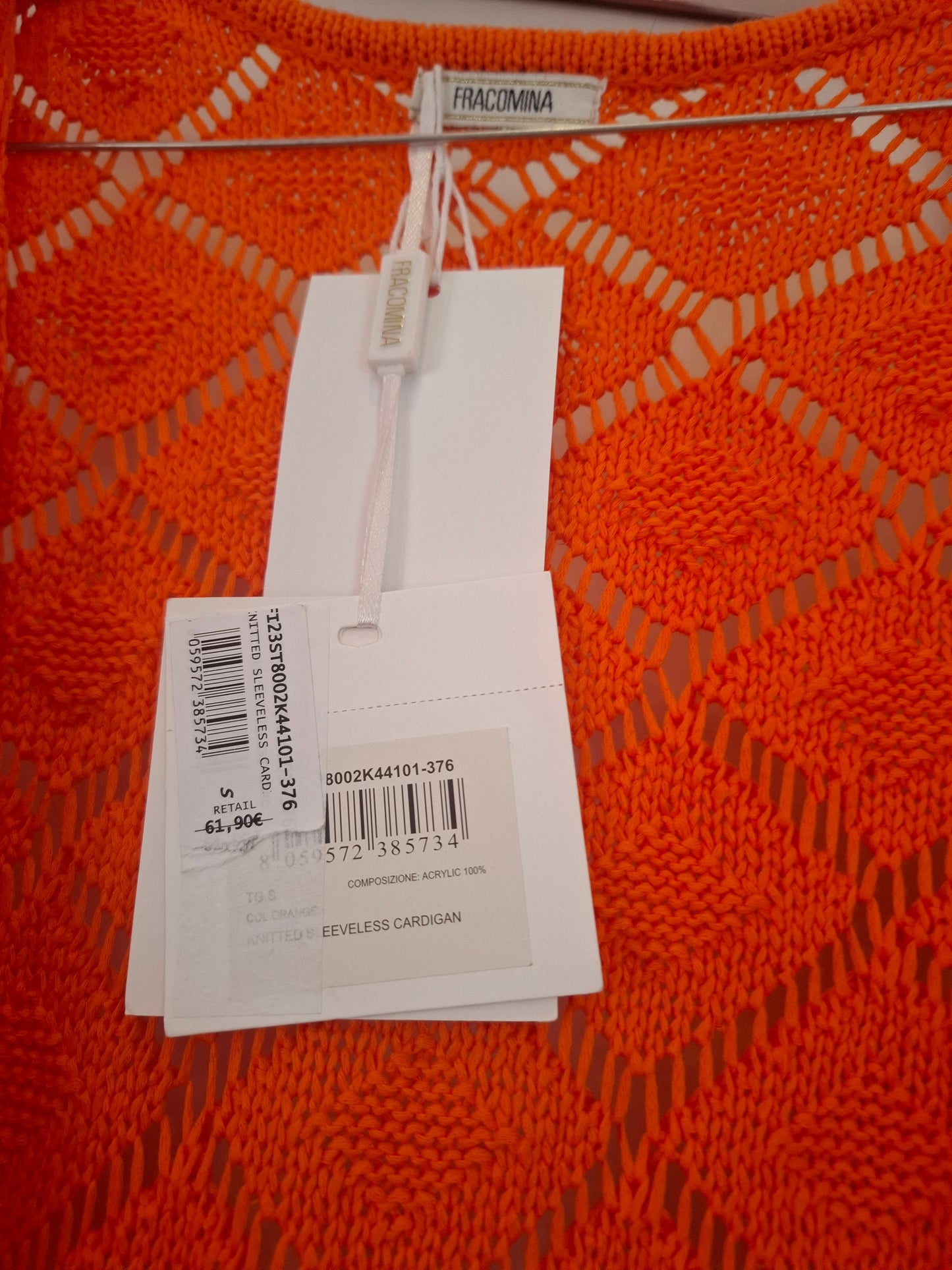 Gilet con frange nuovo mai utilizzato tg S