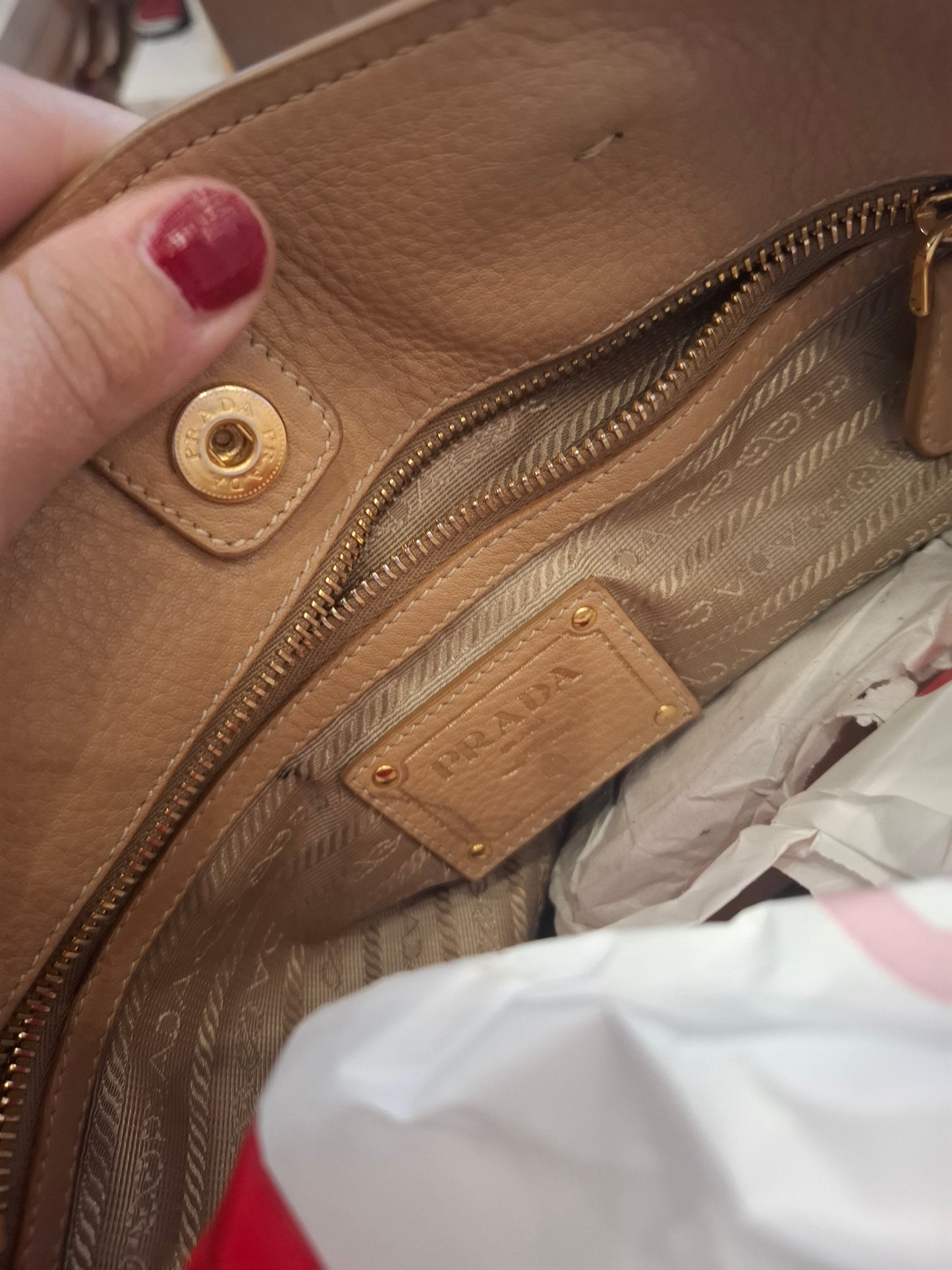 Borsa Prada colore nude
