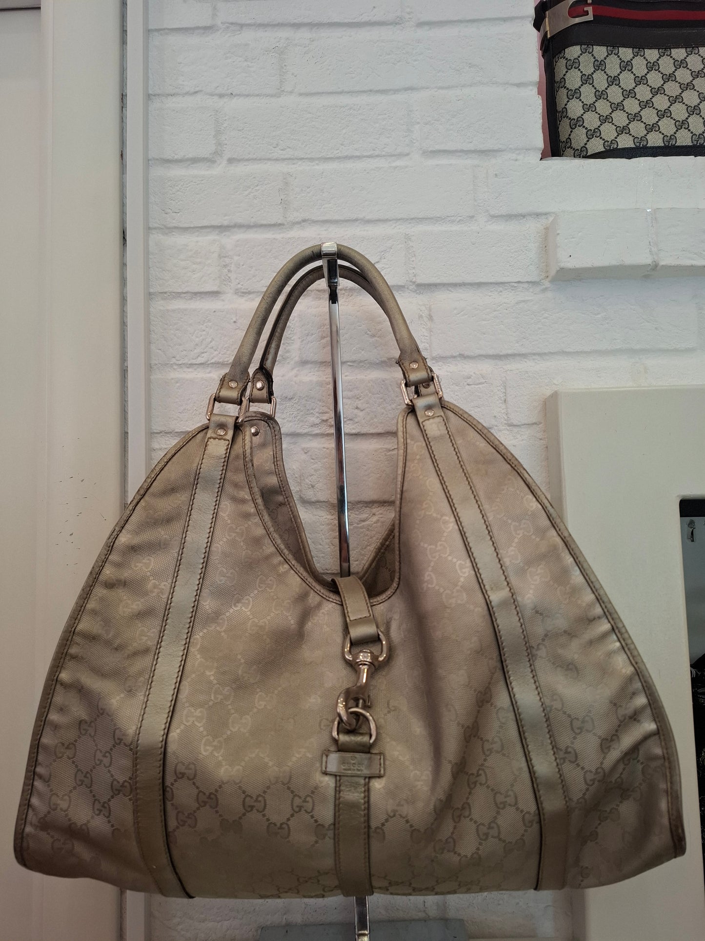 Borsa Gucci argentata Jackie