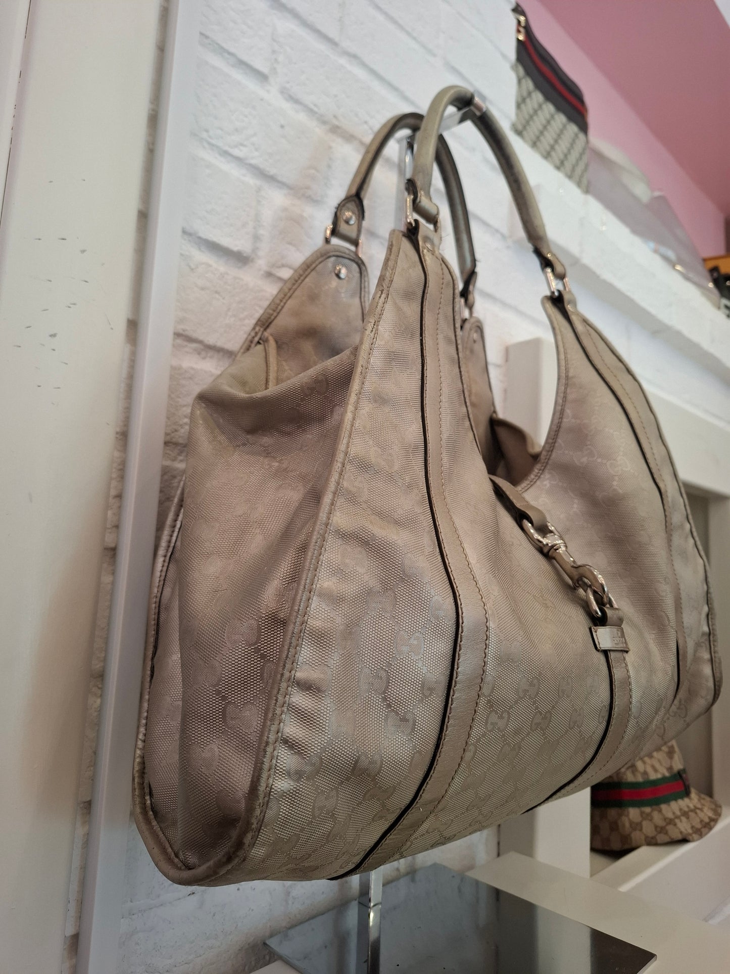 Borsa Gucci argentata Jackie