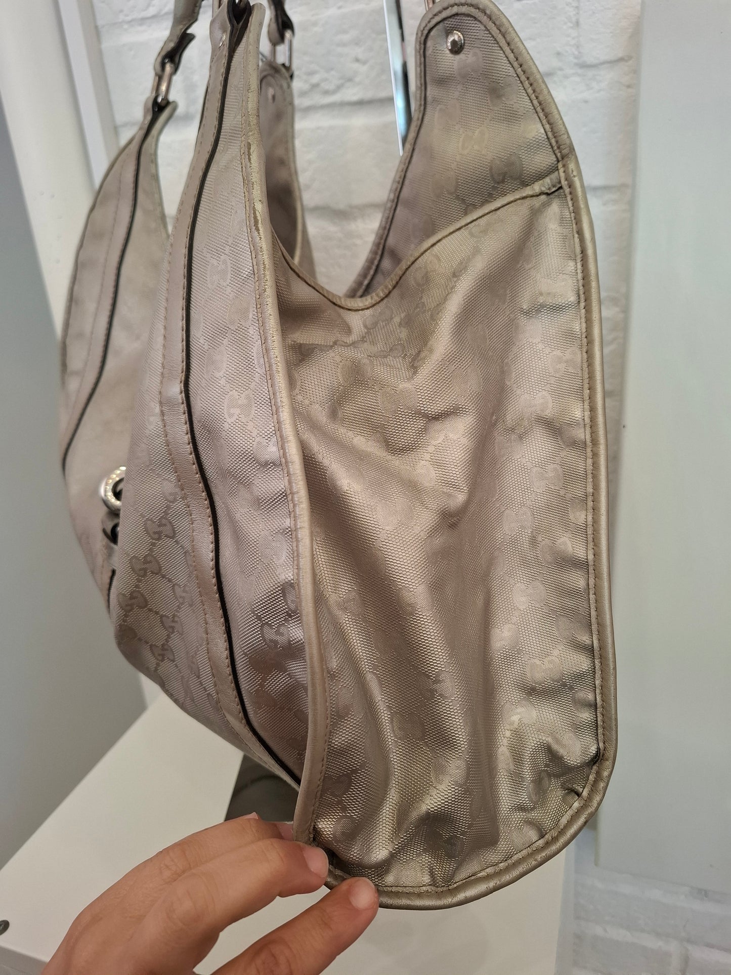 Borsa Gucci argentata Jackie
