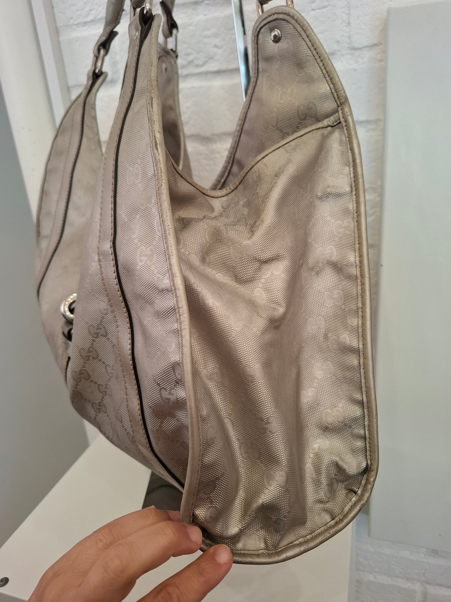 Borsa Gucci argentata Jackie