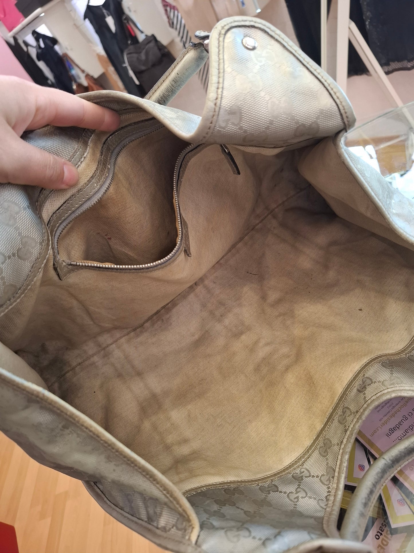 Borsa Gucci argentata Jackie