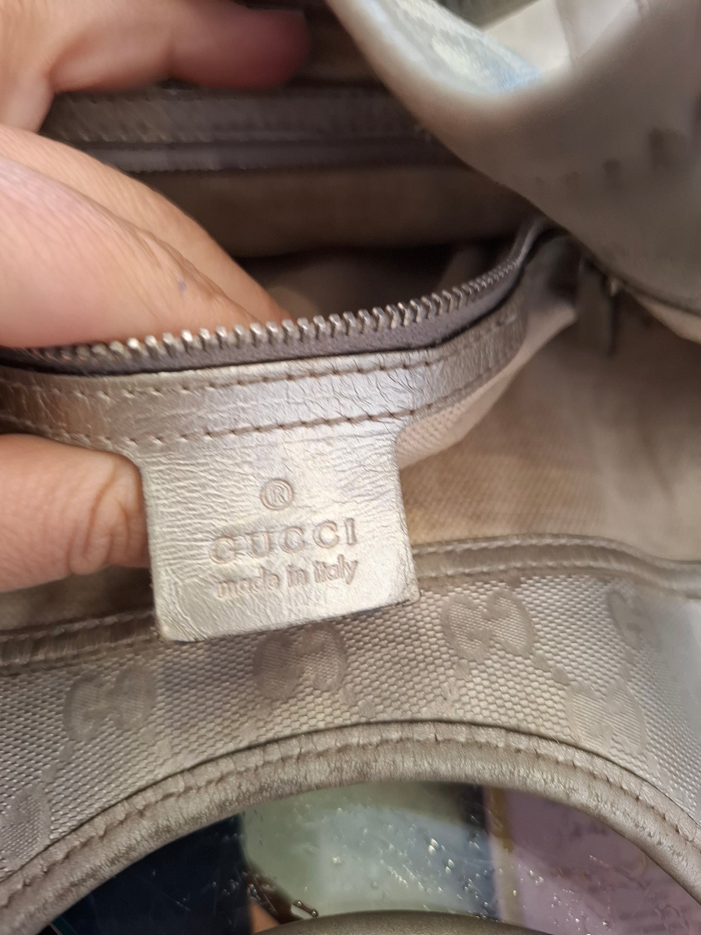 Borsa Gucci argentata Jackie