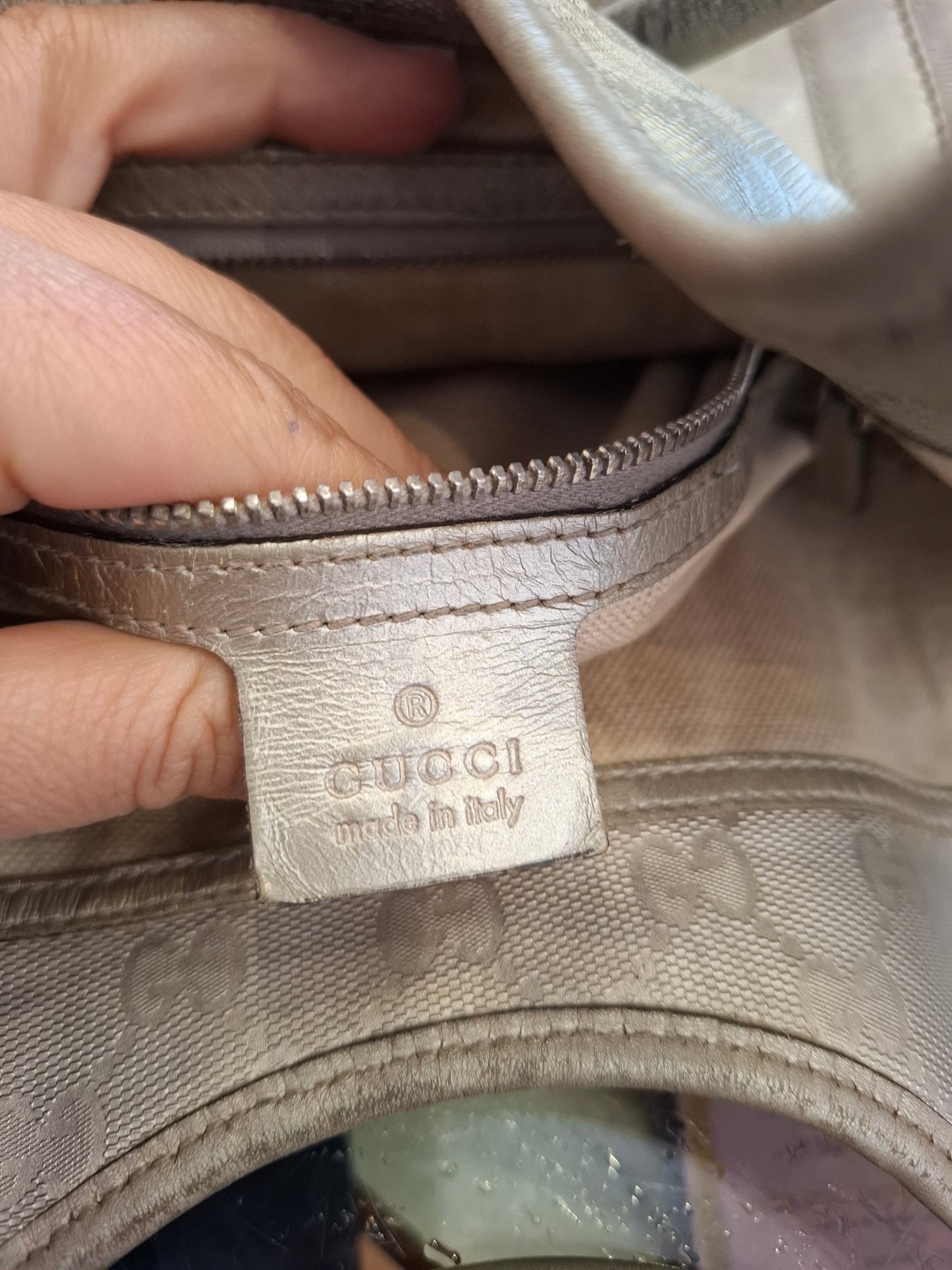 Borsa Gucci argentata Jackie