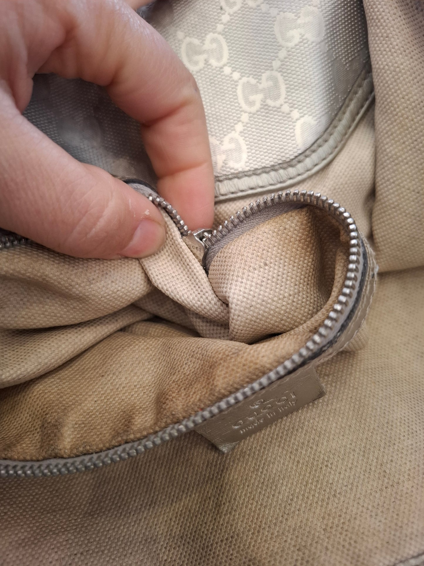 Borsa Gucci argentata Jackie