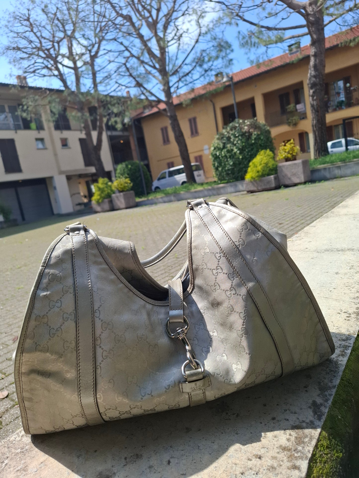 Borsa Gucci argentata Jackie