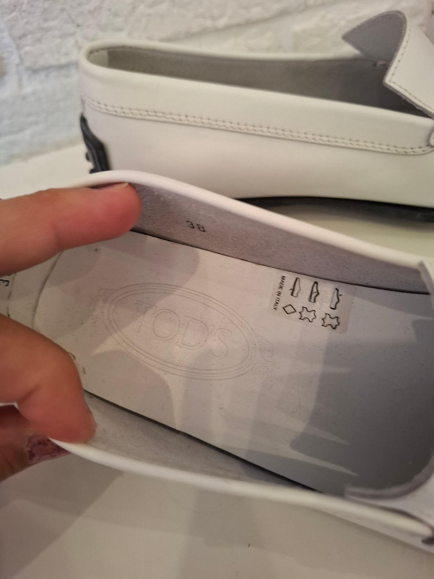 Mocassino Tod's bianco n*38