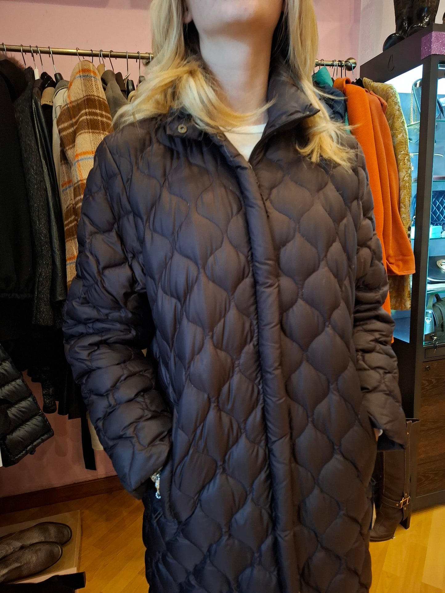 Moncler vintage cioccolato tg 1 abbondante