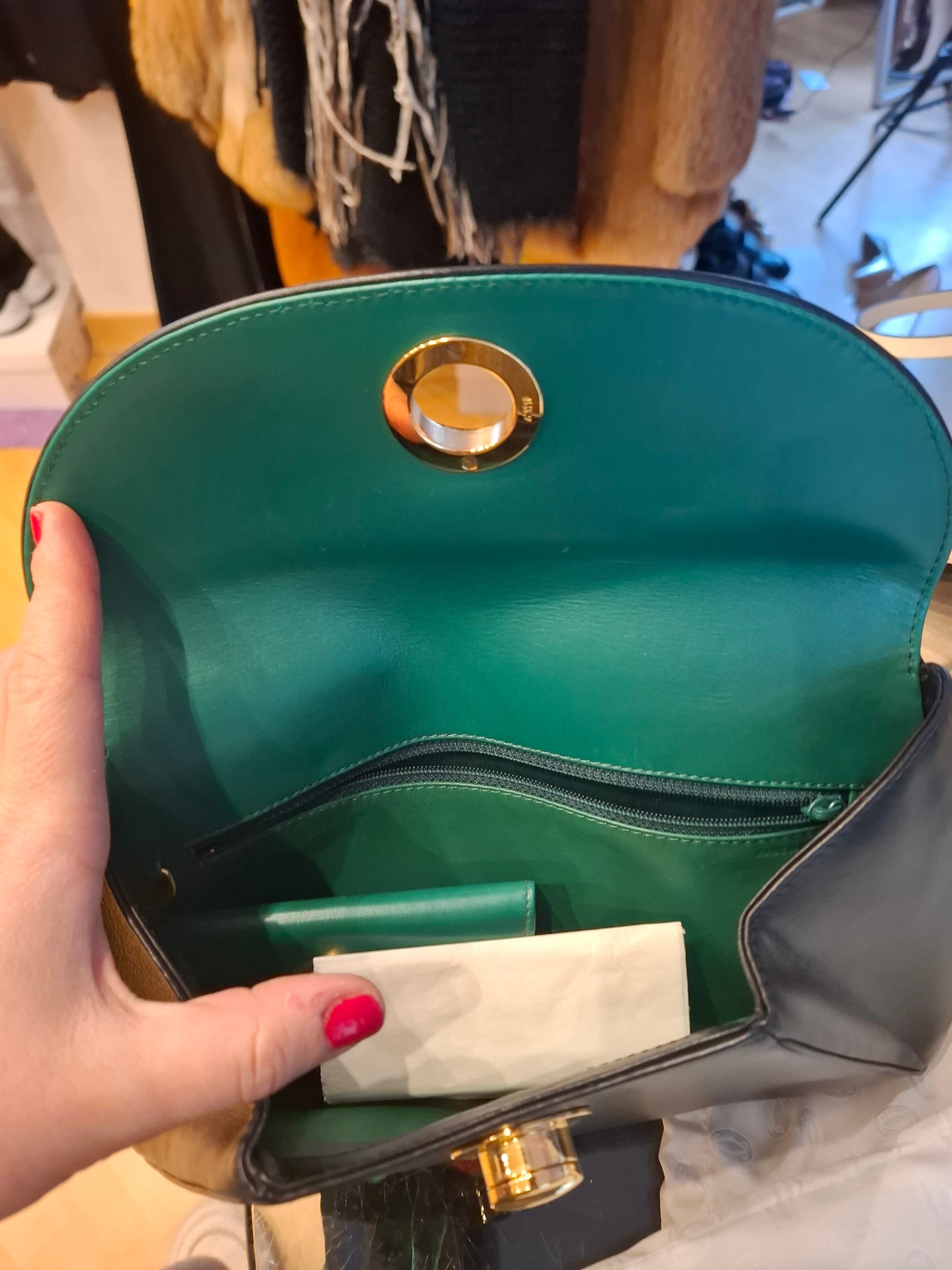 Pochette Cartier nera + portafogli