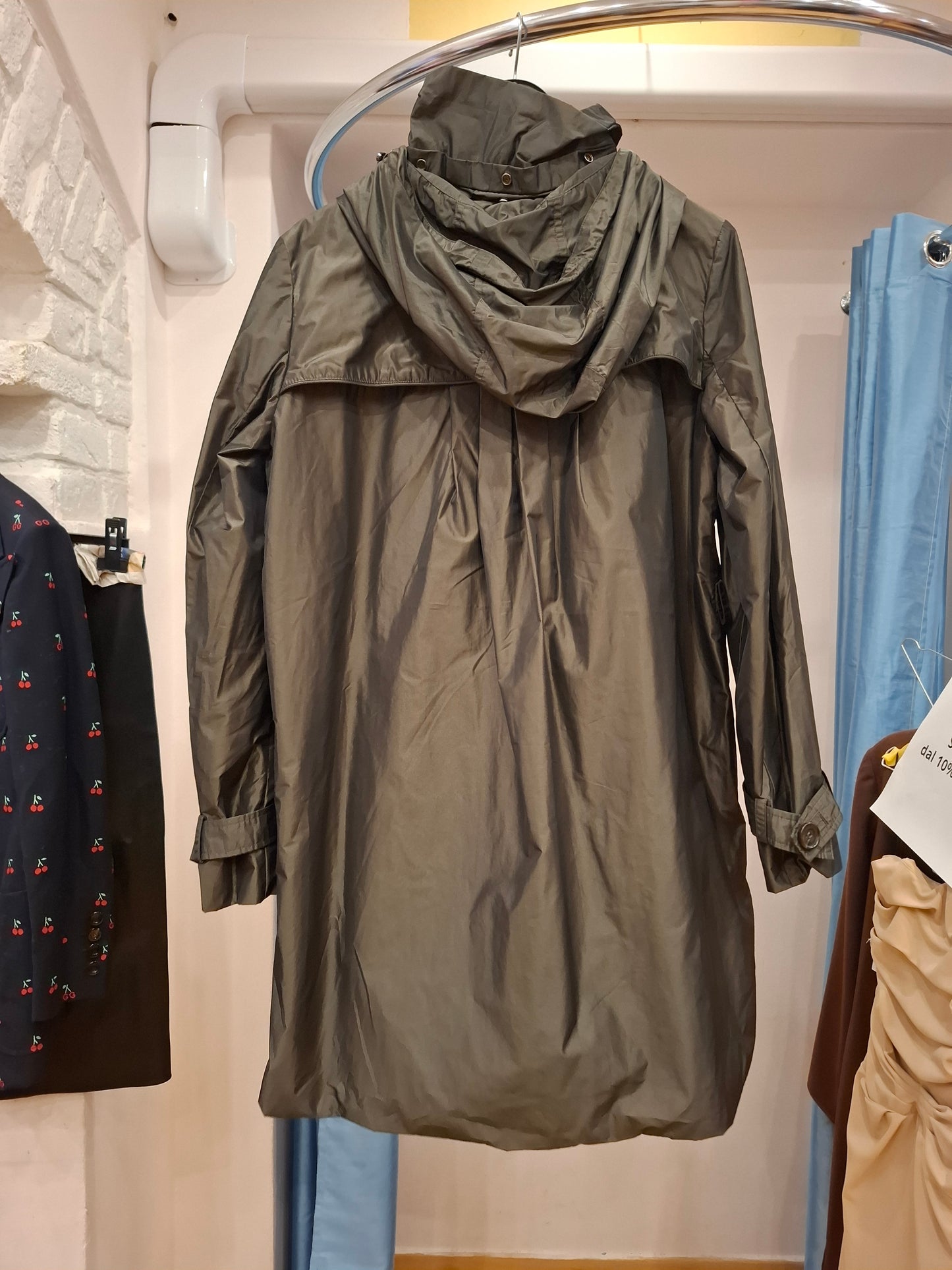 Trench MaxMara tg 44 verde oliva