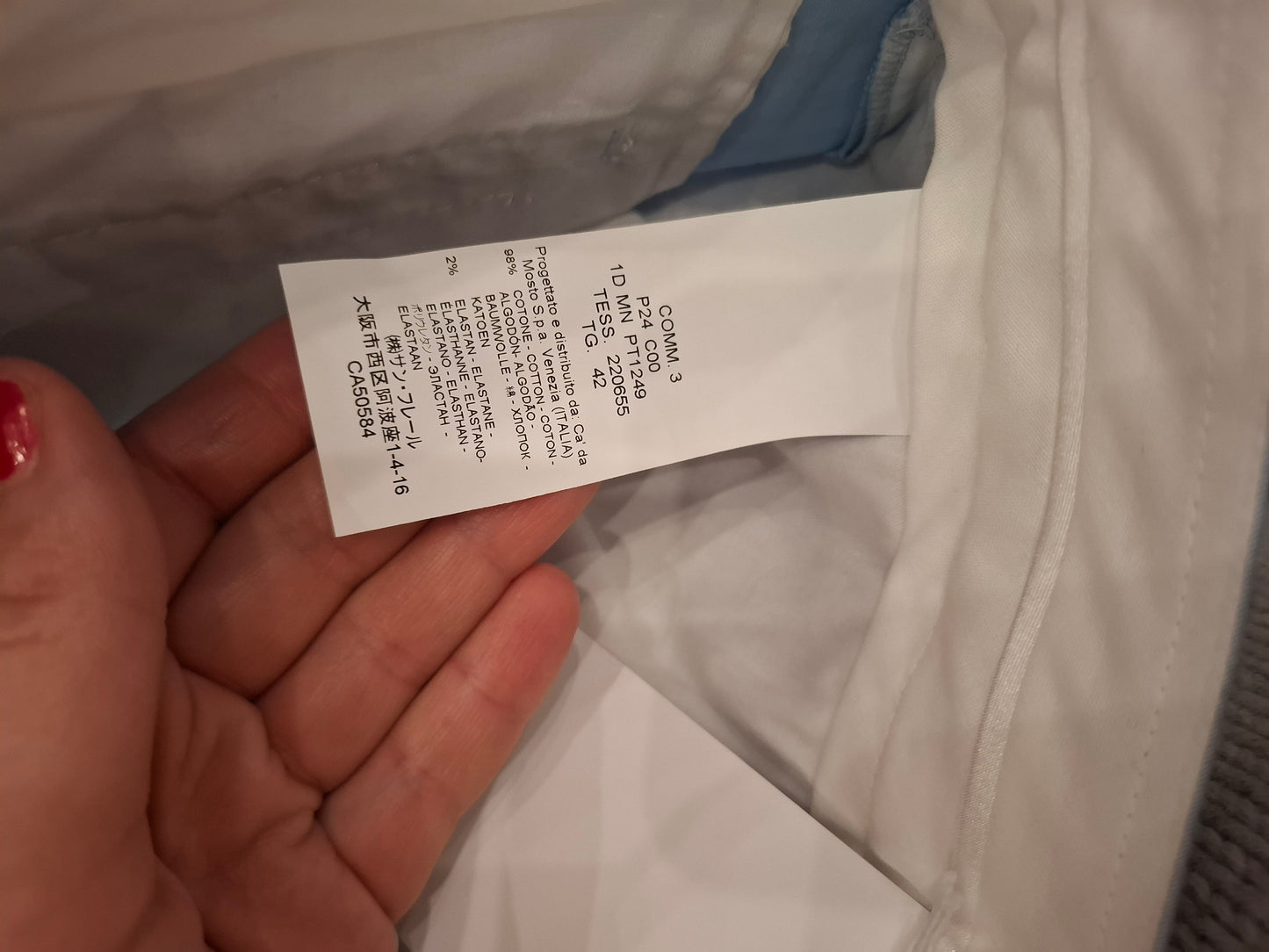 Pantalone Seventy tg 42 turchese