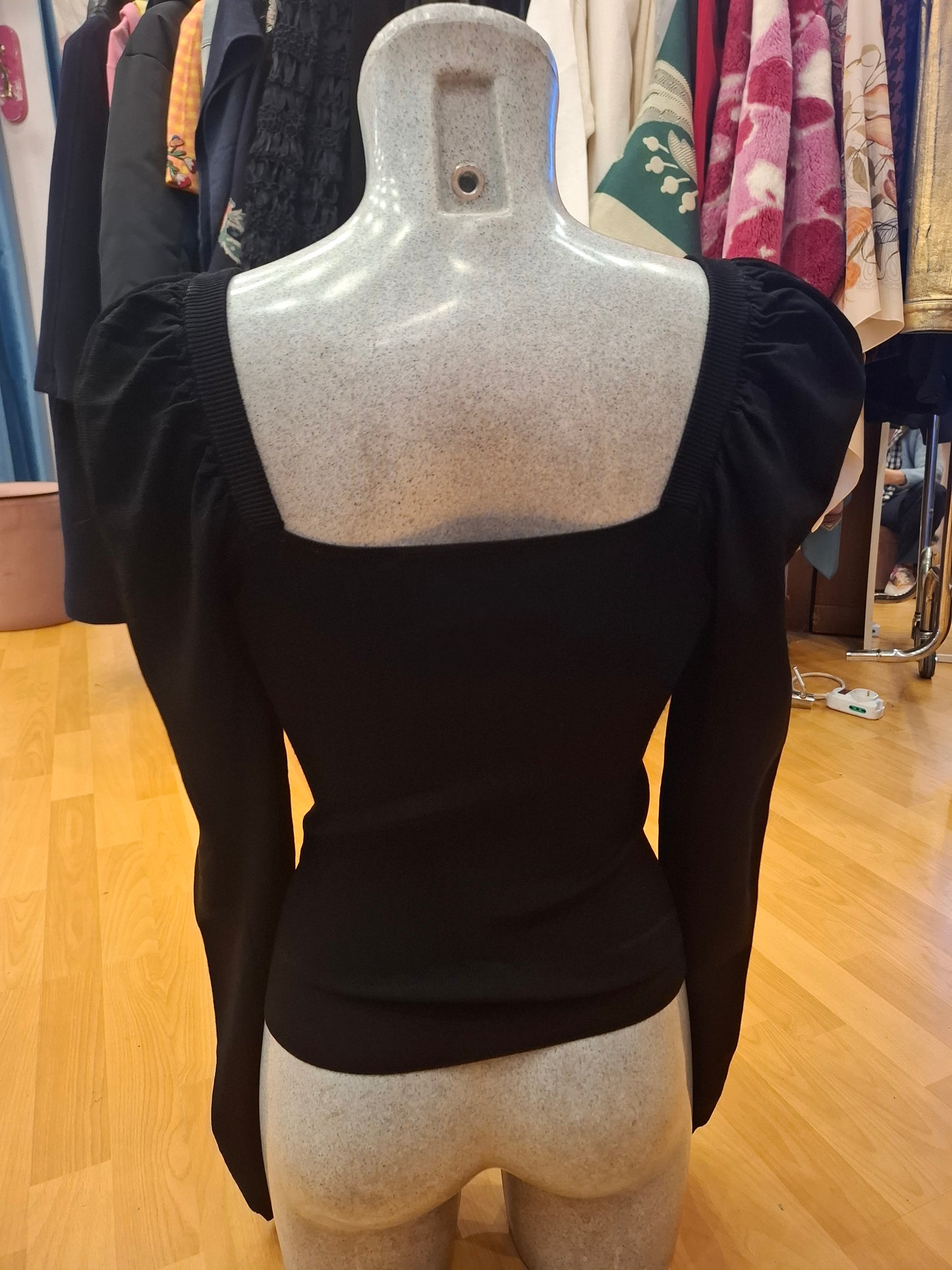 Top Twin Set tg S manica a sbuffo