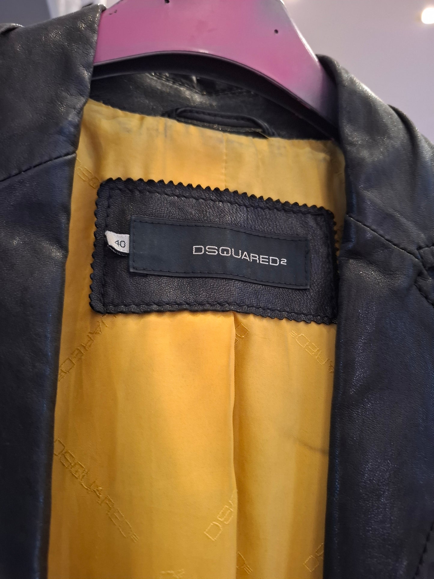 Giacca Dsquared vera pelle tg 40