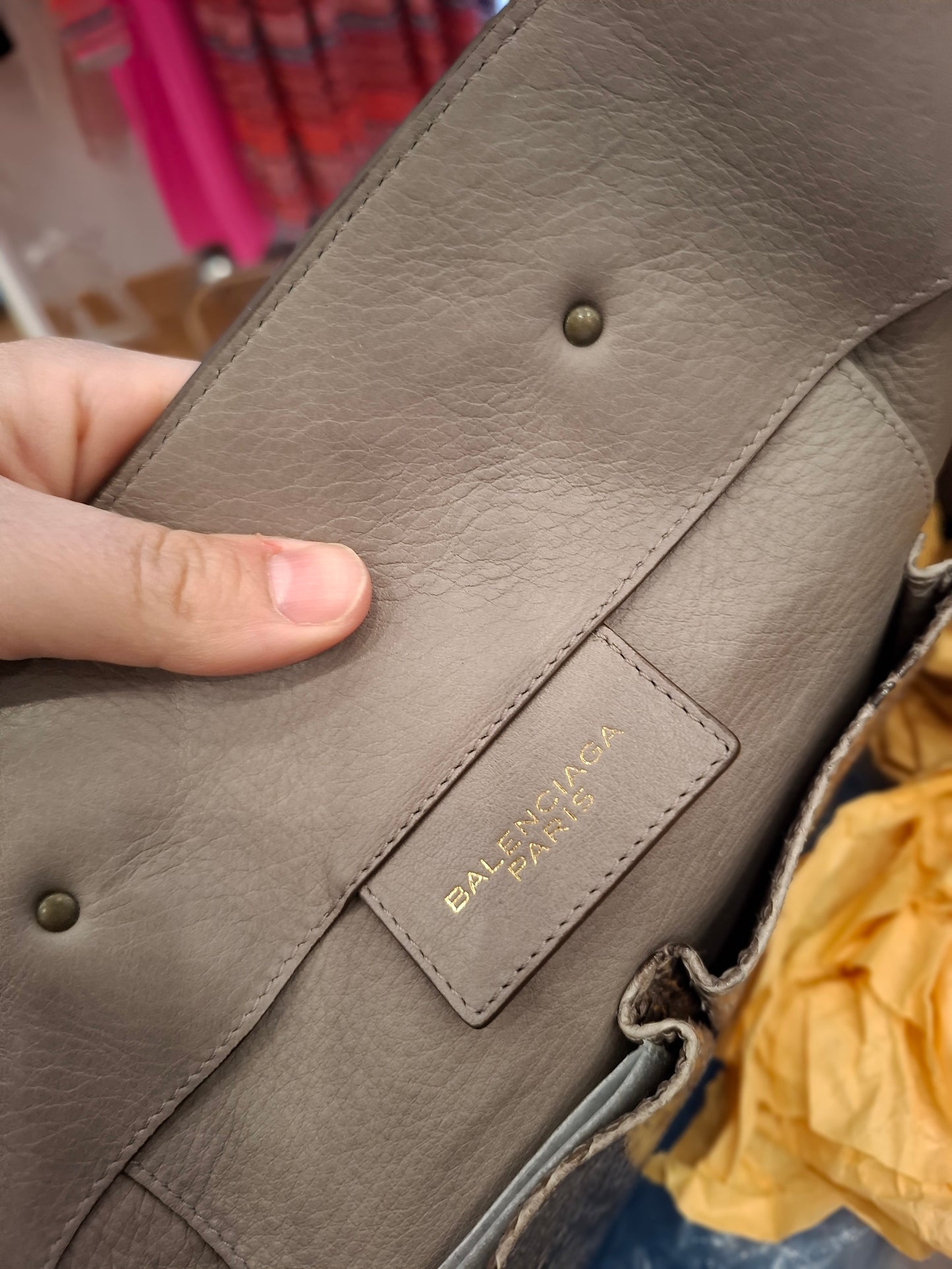Borsa Balenciaga pitone