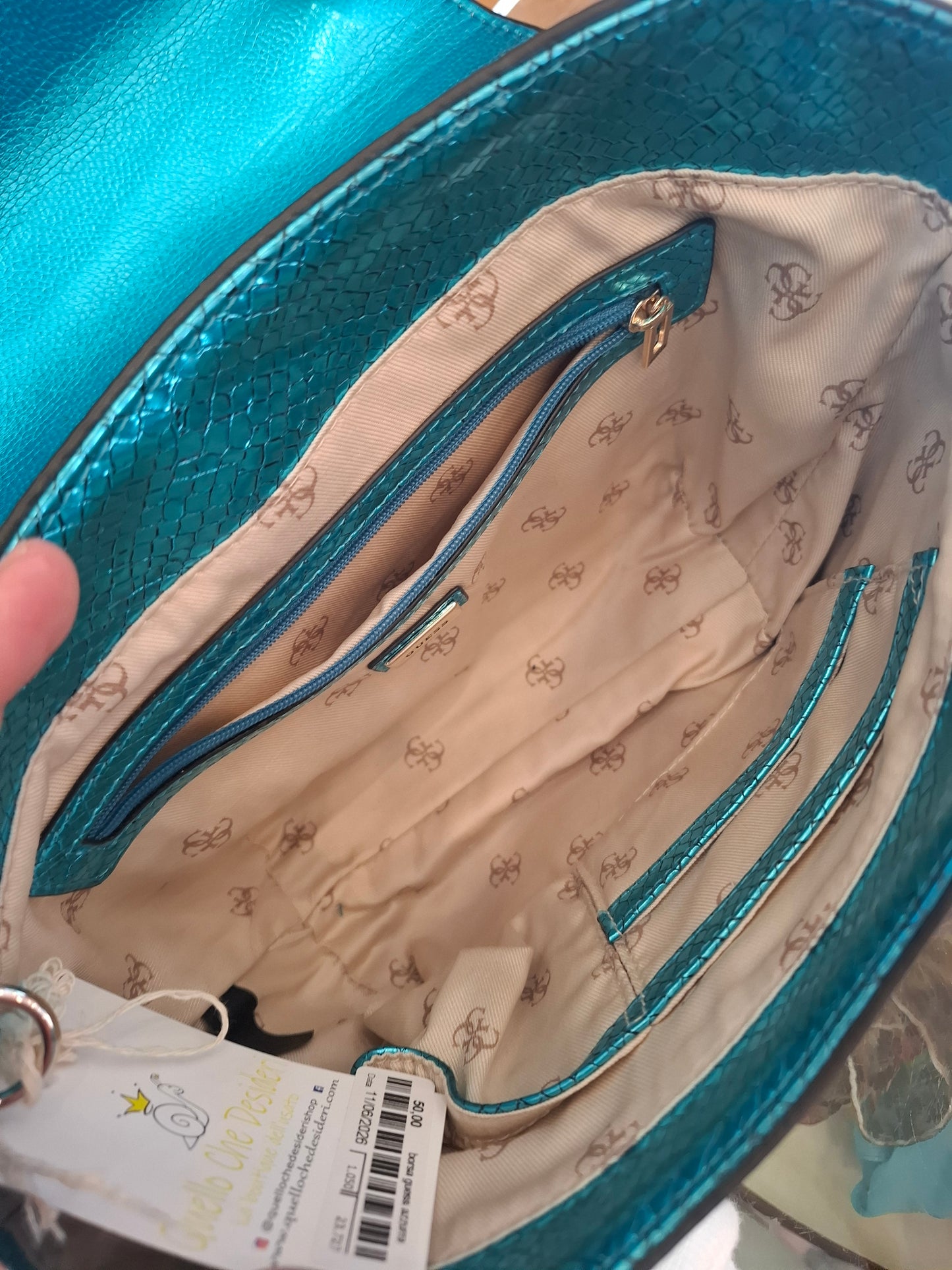 Borsa Guess metallica