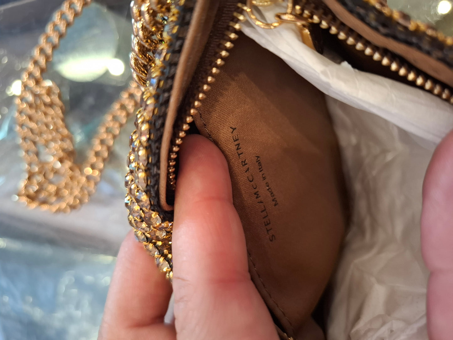 Borsa Stella McCartney con strass
