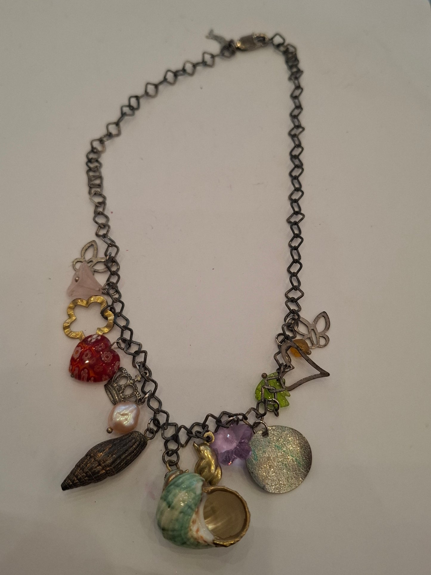 Collana arg con pendenti