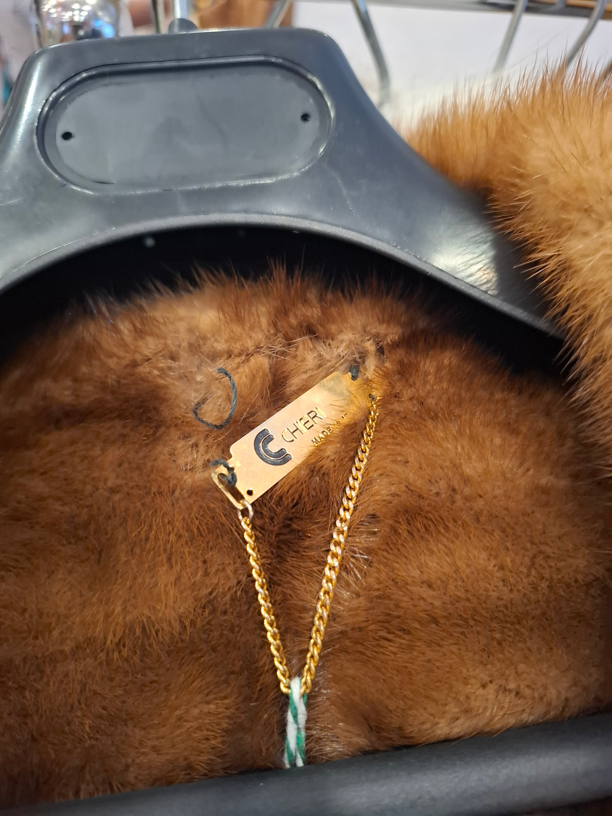 Trench vintage inserto visone Chieri tg L/XL