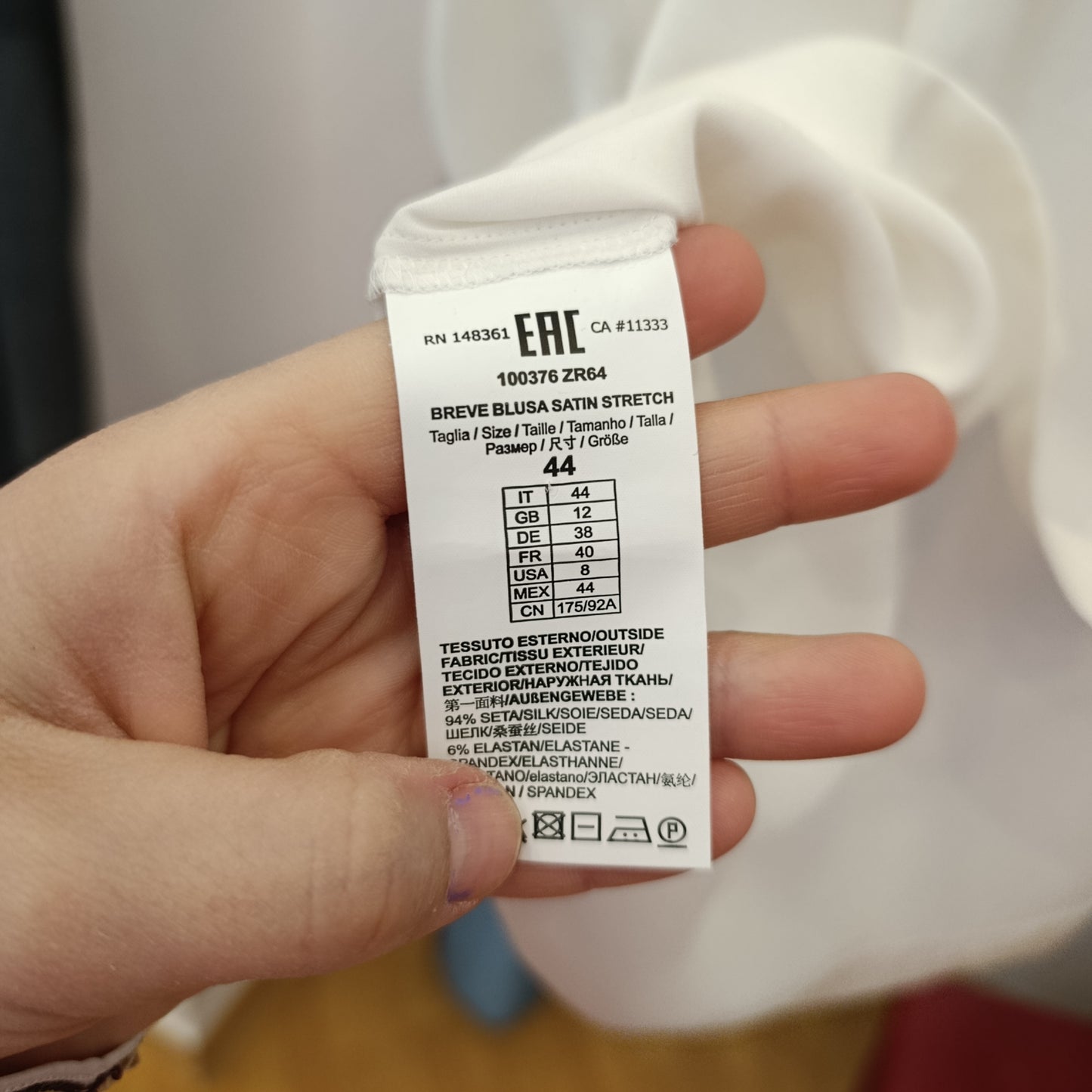 Blusa pura seta Pinko tg 44