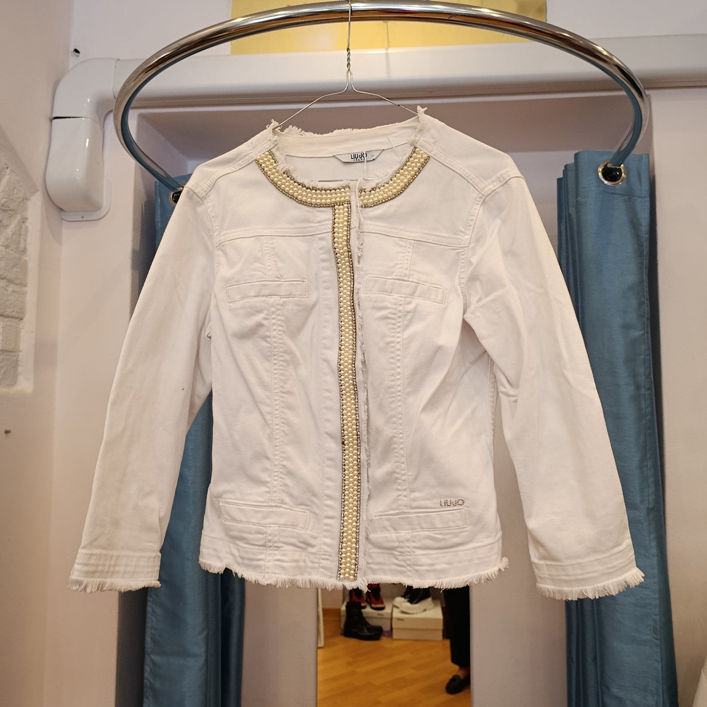 Giubbino Liu Jo denim bianco tg 42