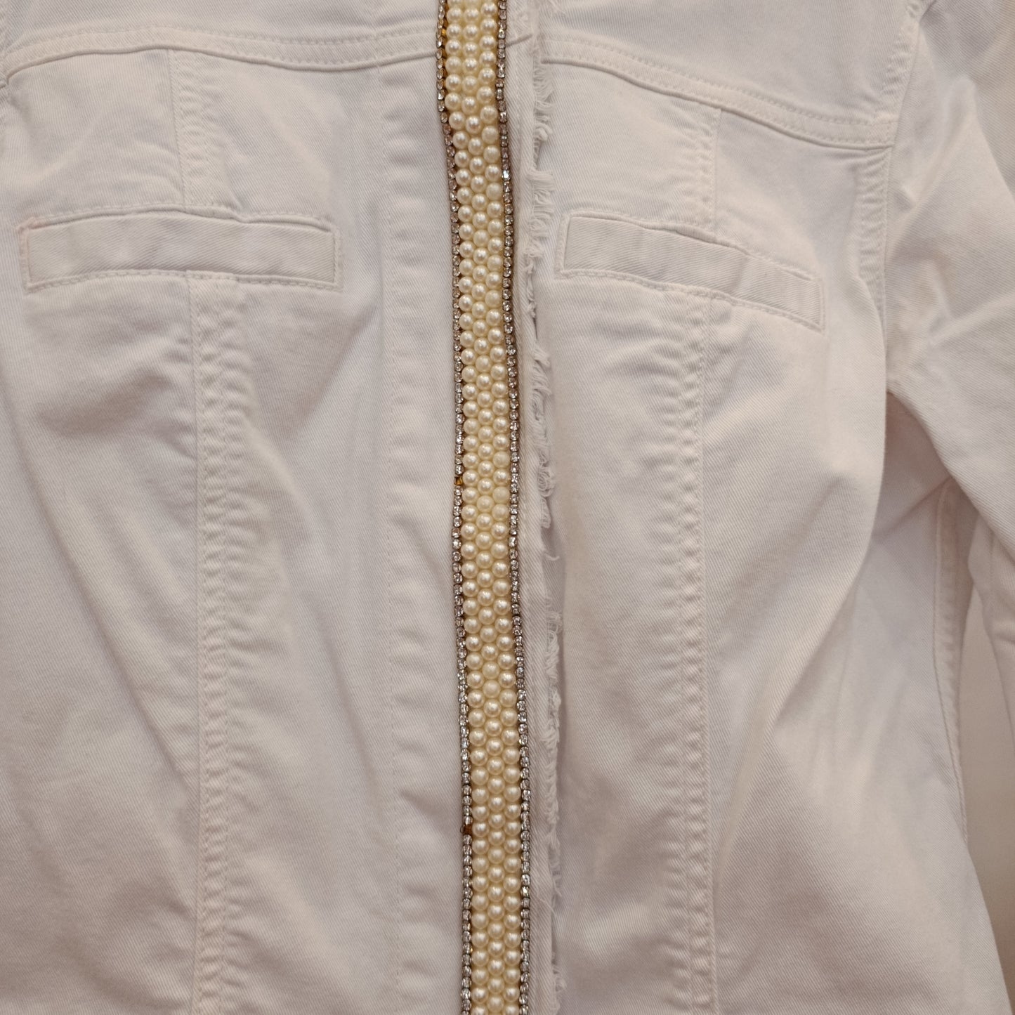 Giubbino Liu Jo denim bianco tg 42