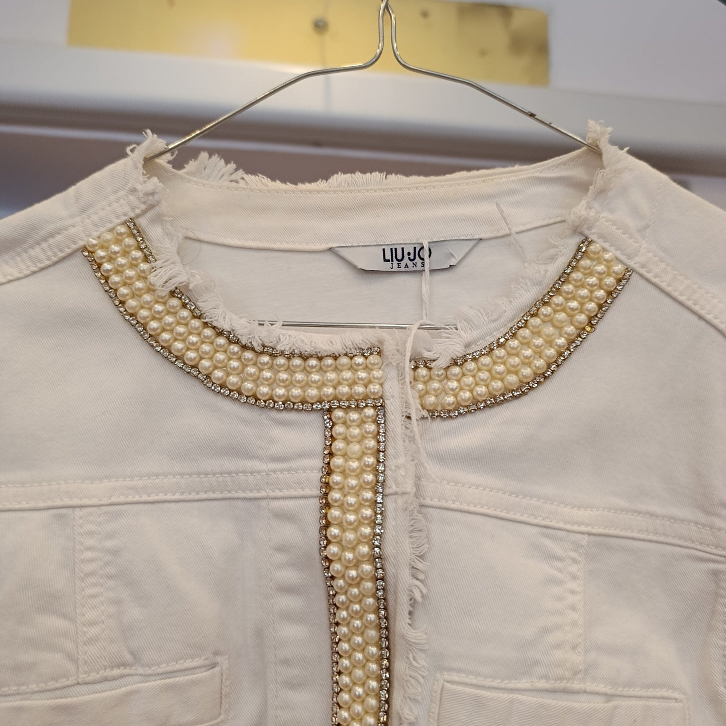 Giubbino Liu Jo denim bianco tg 42