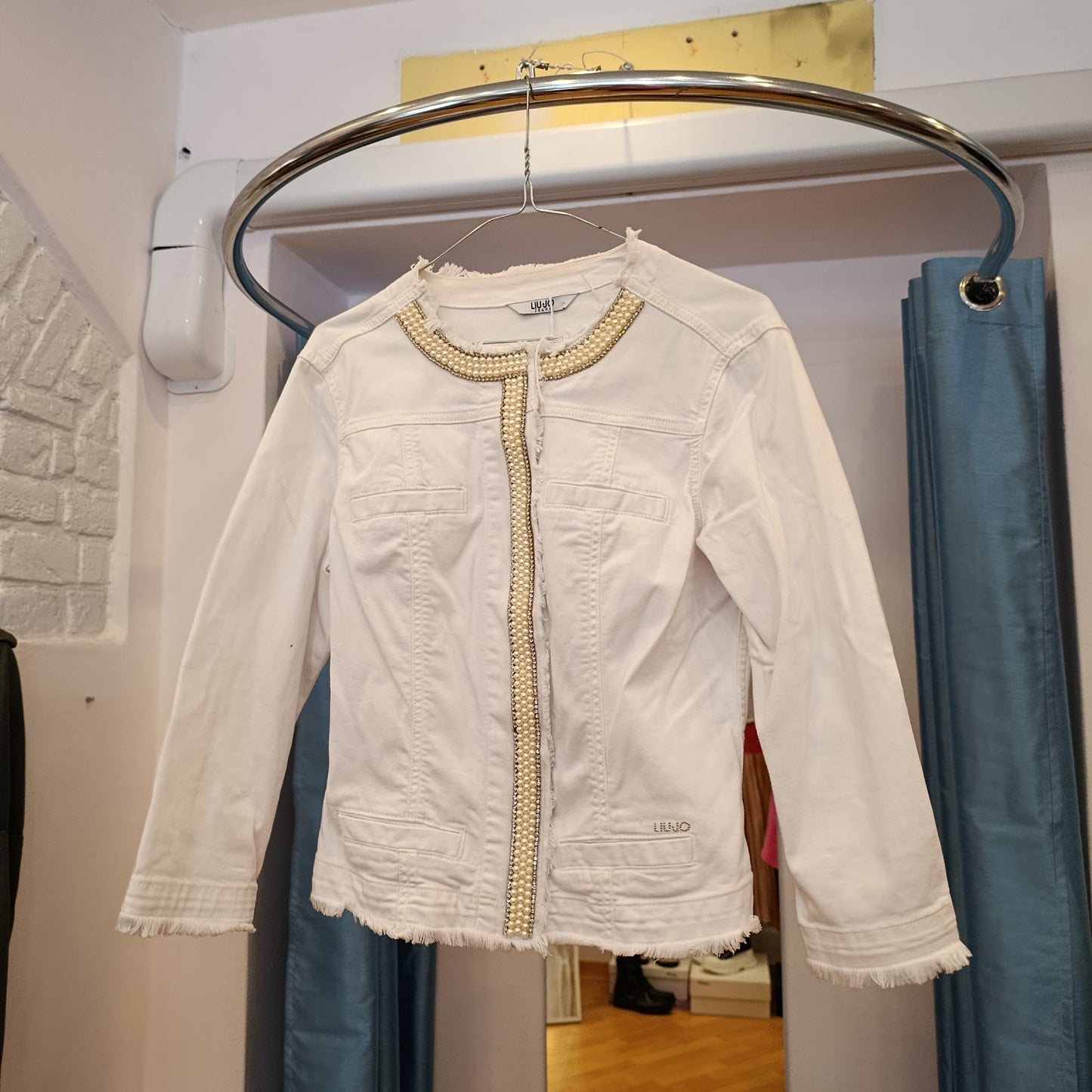 Giubbino Liu Jo denim bianco tg 42