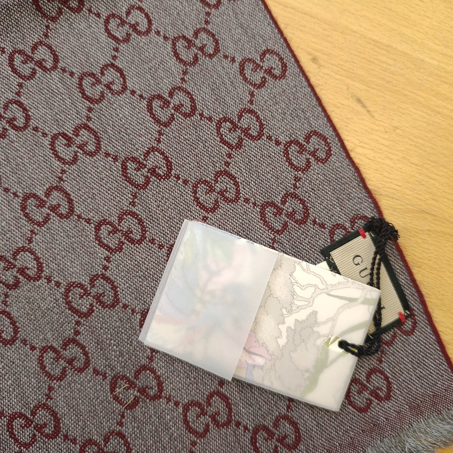 Sciarpa Gucci bicolore bordeaux