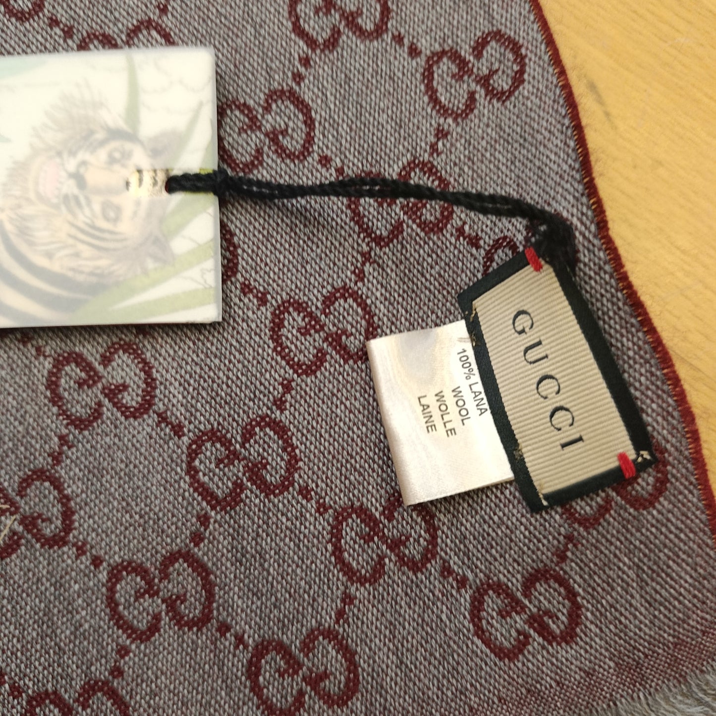 Sciarpa Gucci bicolore bordeaux