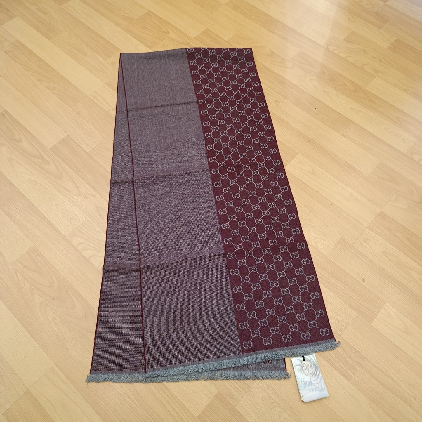 Sciarpa Gucci bicolore bordeaux