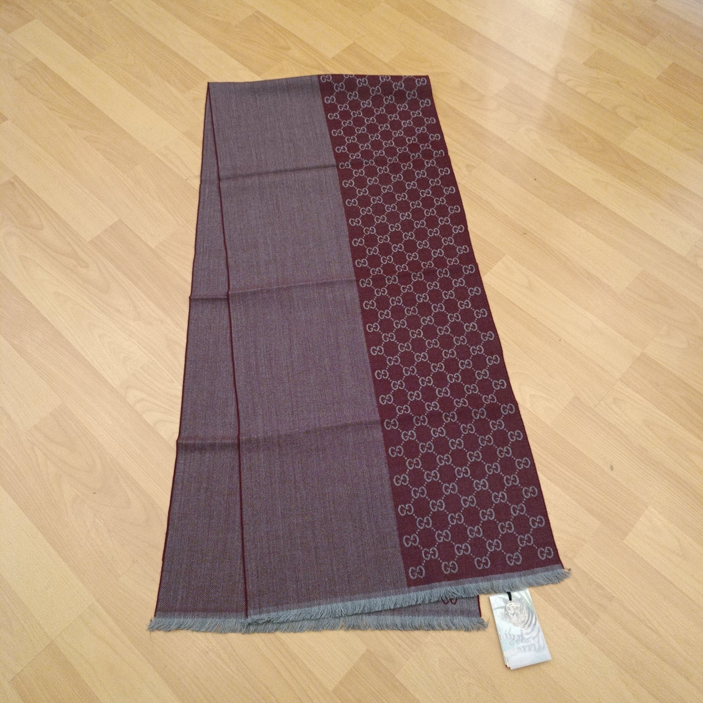 Sciarpa Gucci bicolore bordeaux