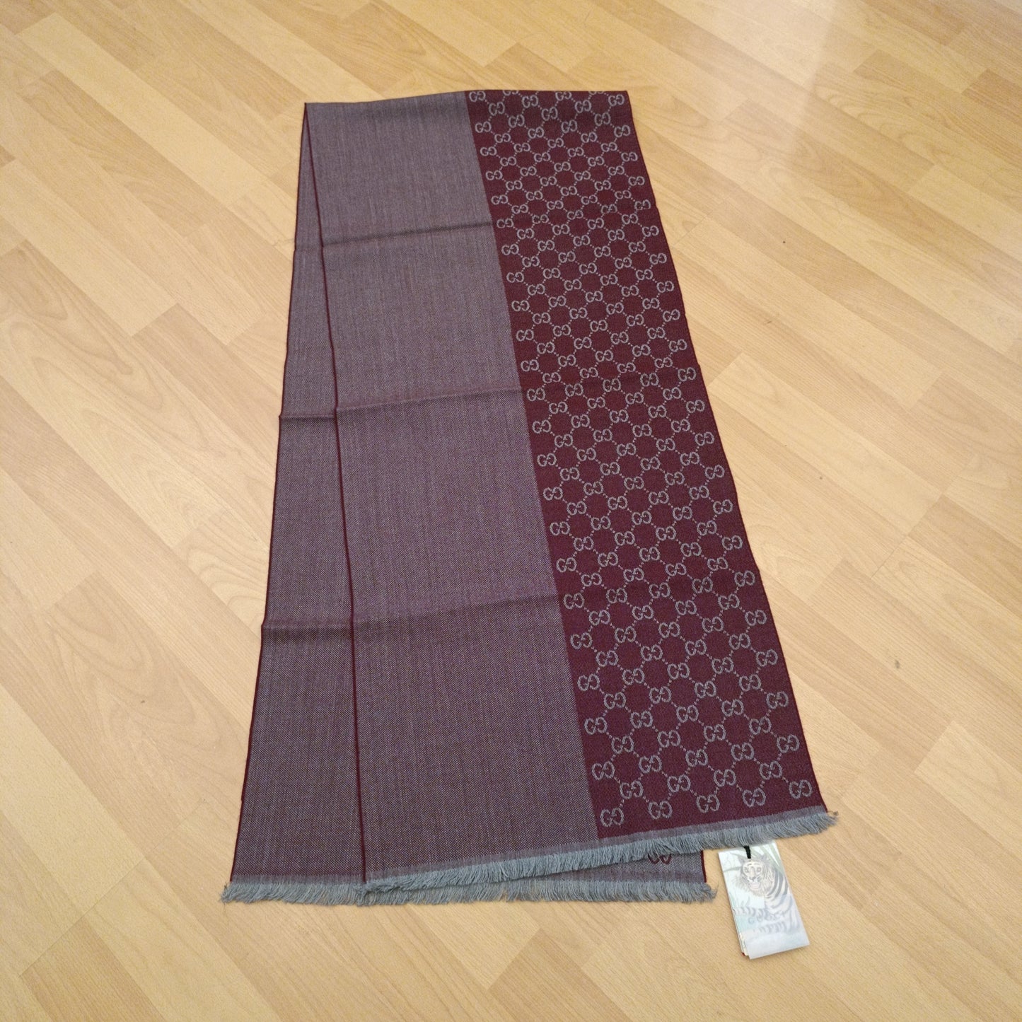 Sciarpa Gucci bicolore bordeaux
