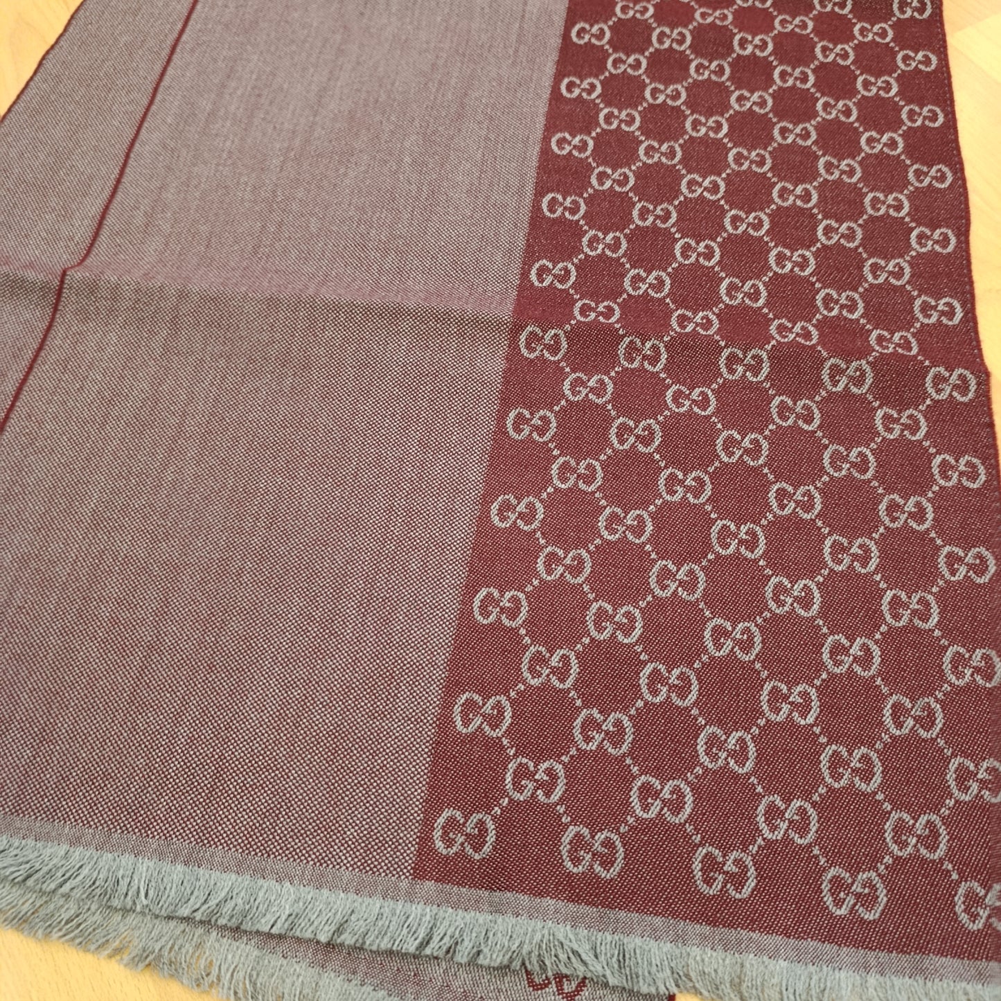 Sciarpa Gucci bicolore bordeaux
