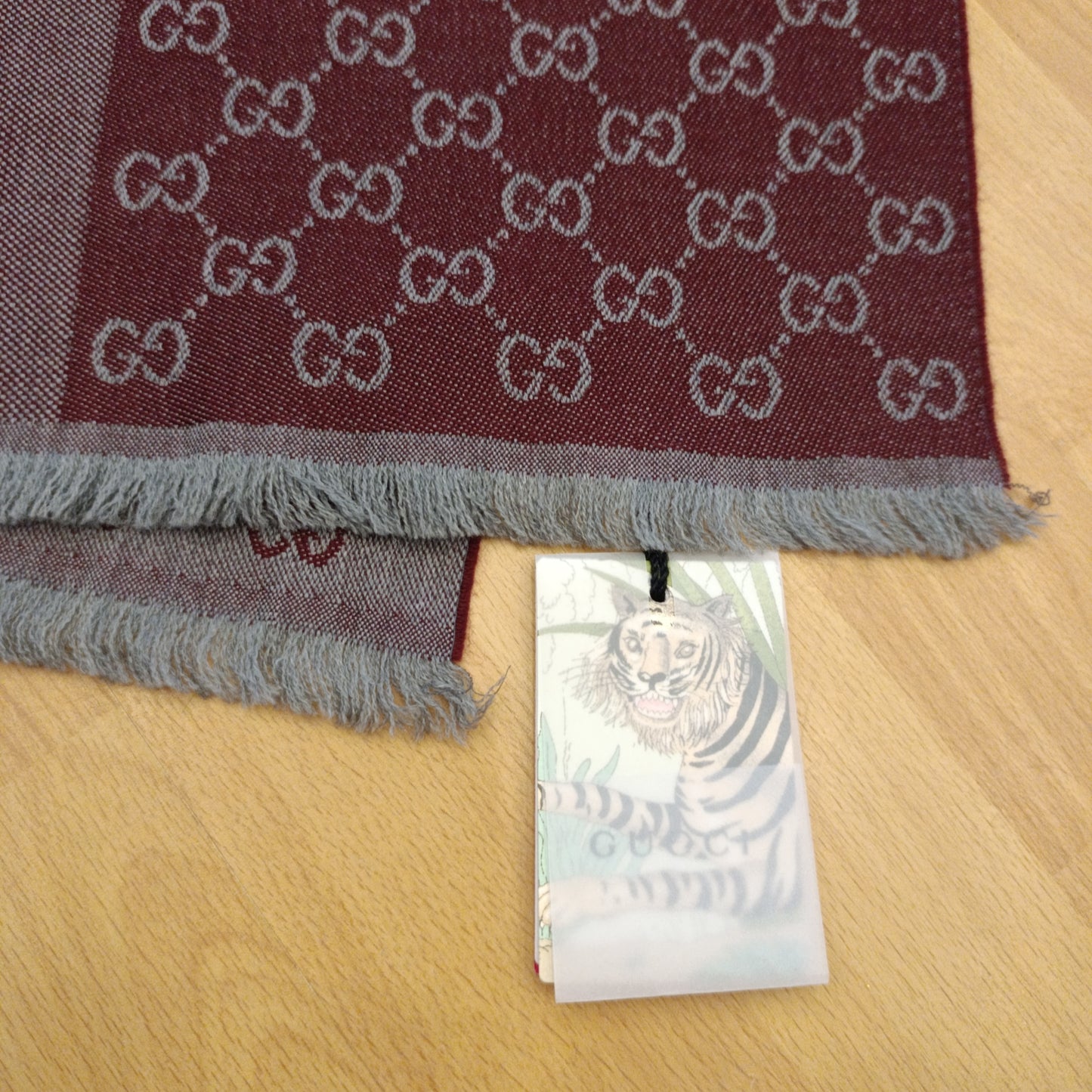 Sciarpa Gucci bicolore bordeaux