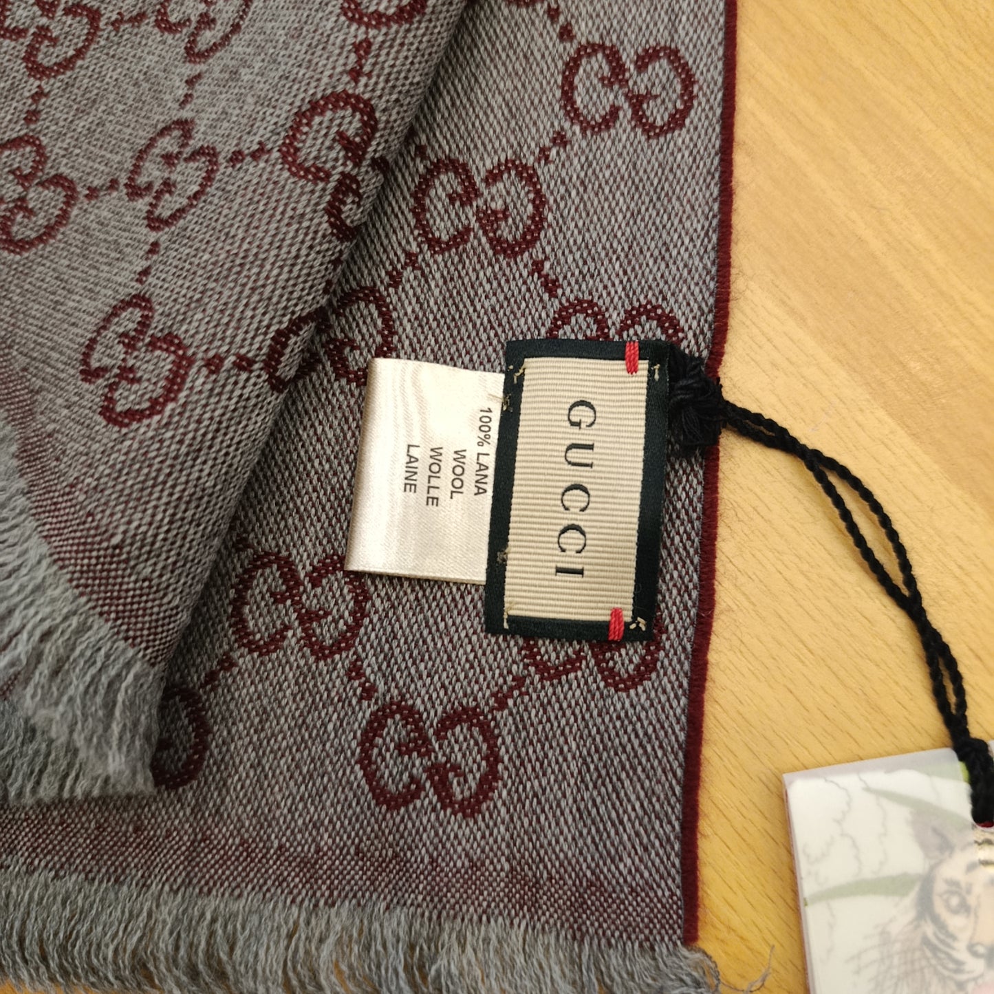 Sciarpa Gucci bicolore bordeaux