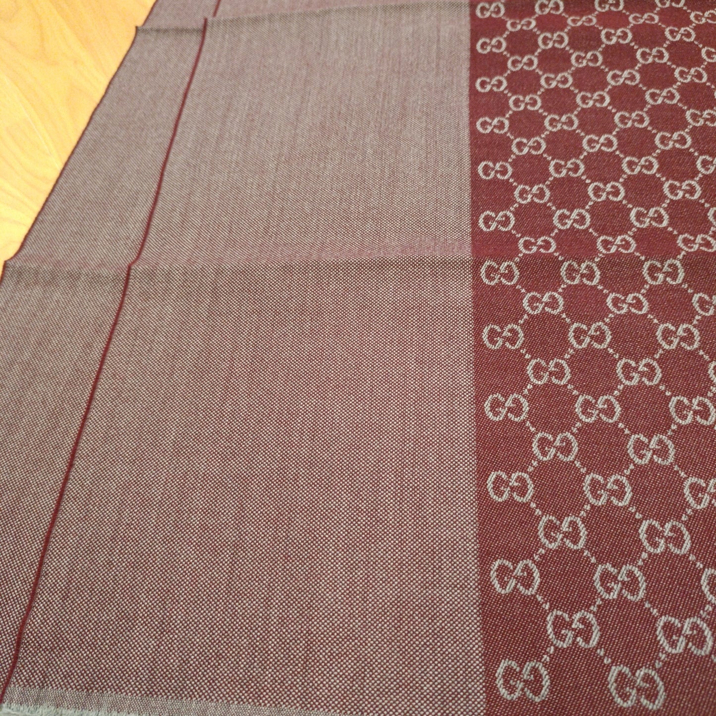 Sciarpa Gucci bicolore bordeaux
