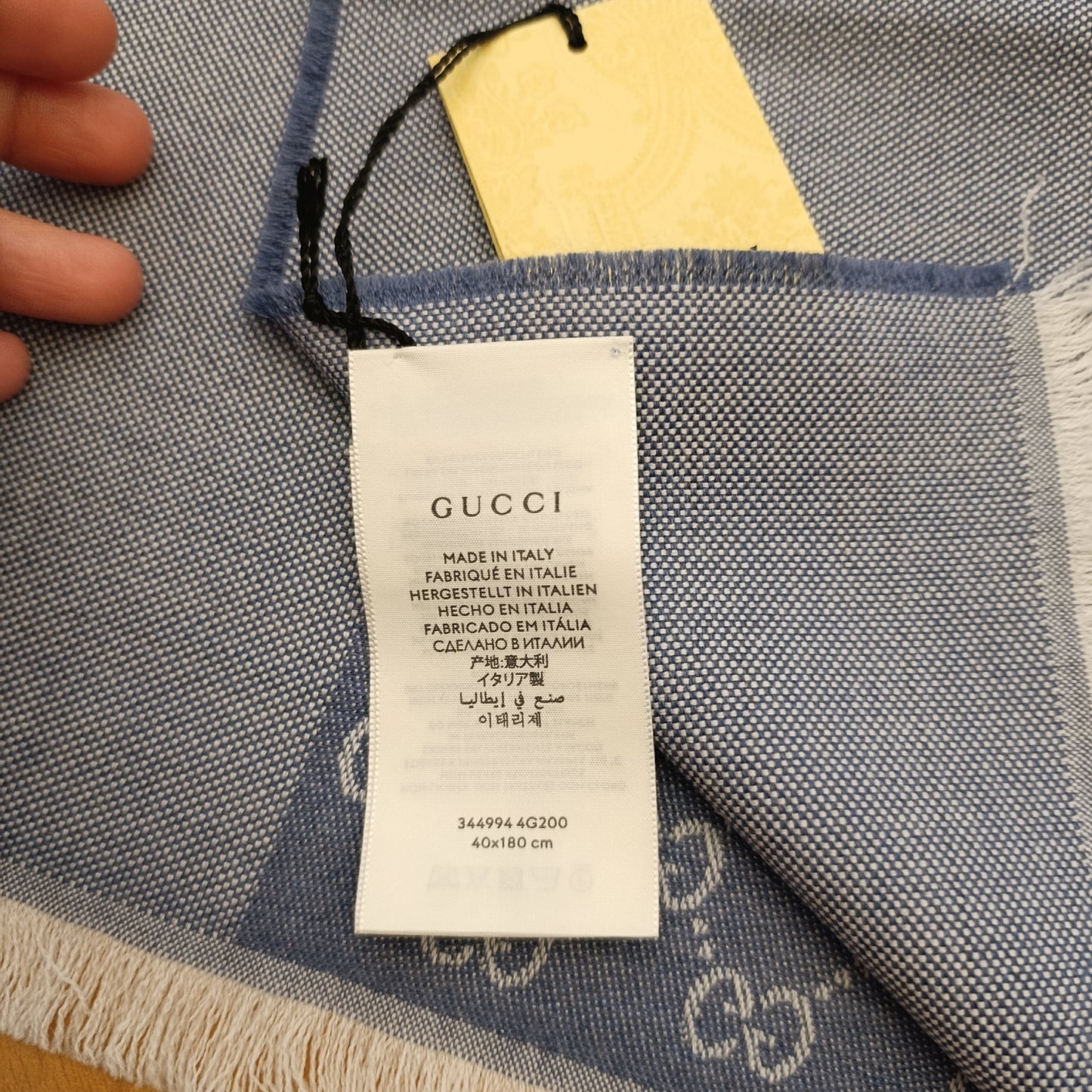 Sciarpa Gucci turchese