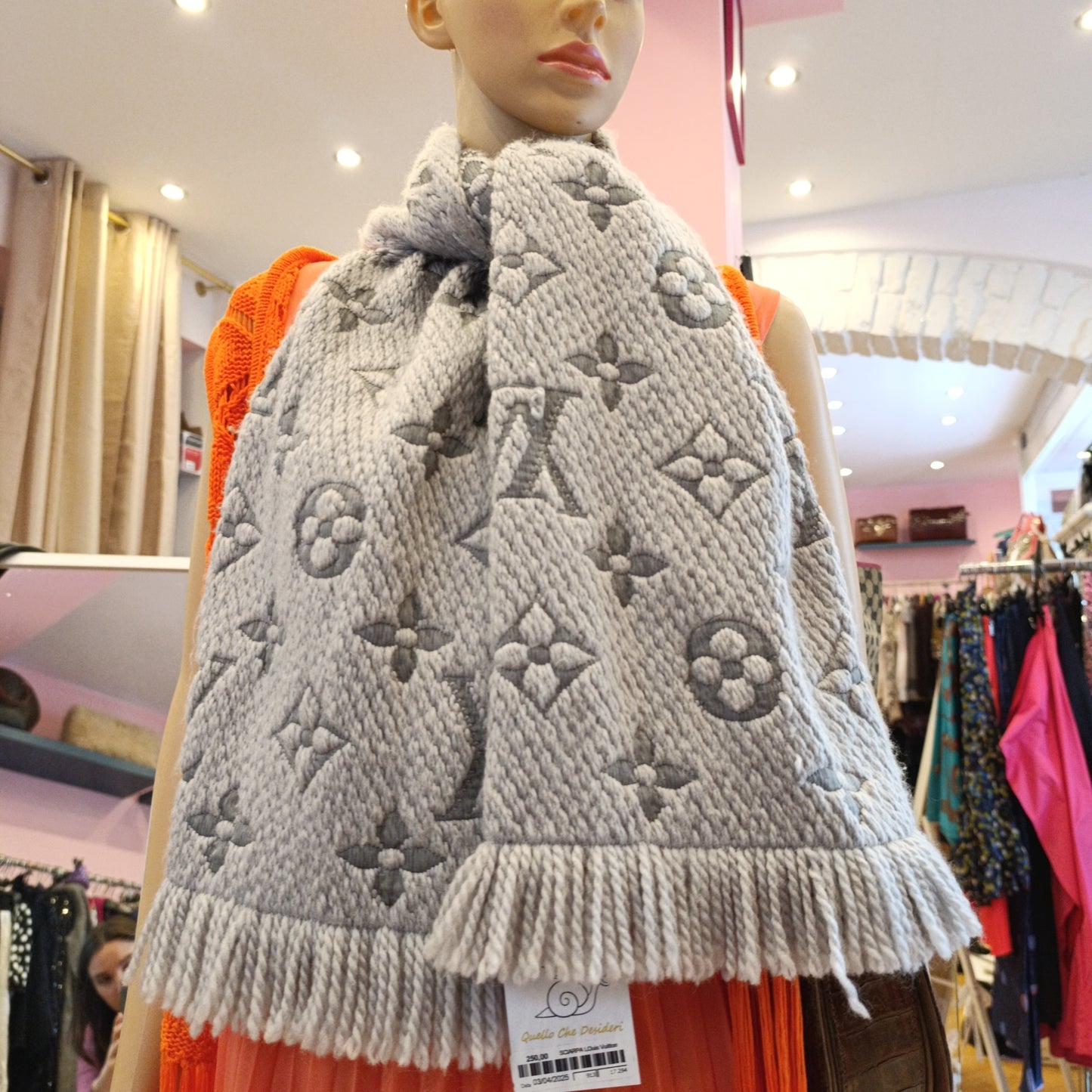 Sciarpa Louis Vuitton logomania